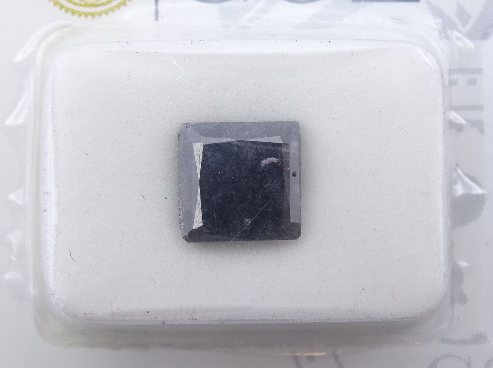 Loser Brillant 2,51ct., Fancy Black, mit CGL Zertifikat - Bild 4 aus 4