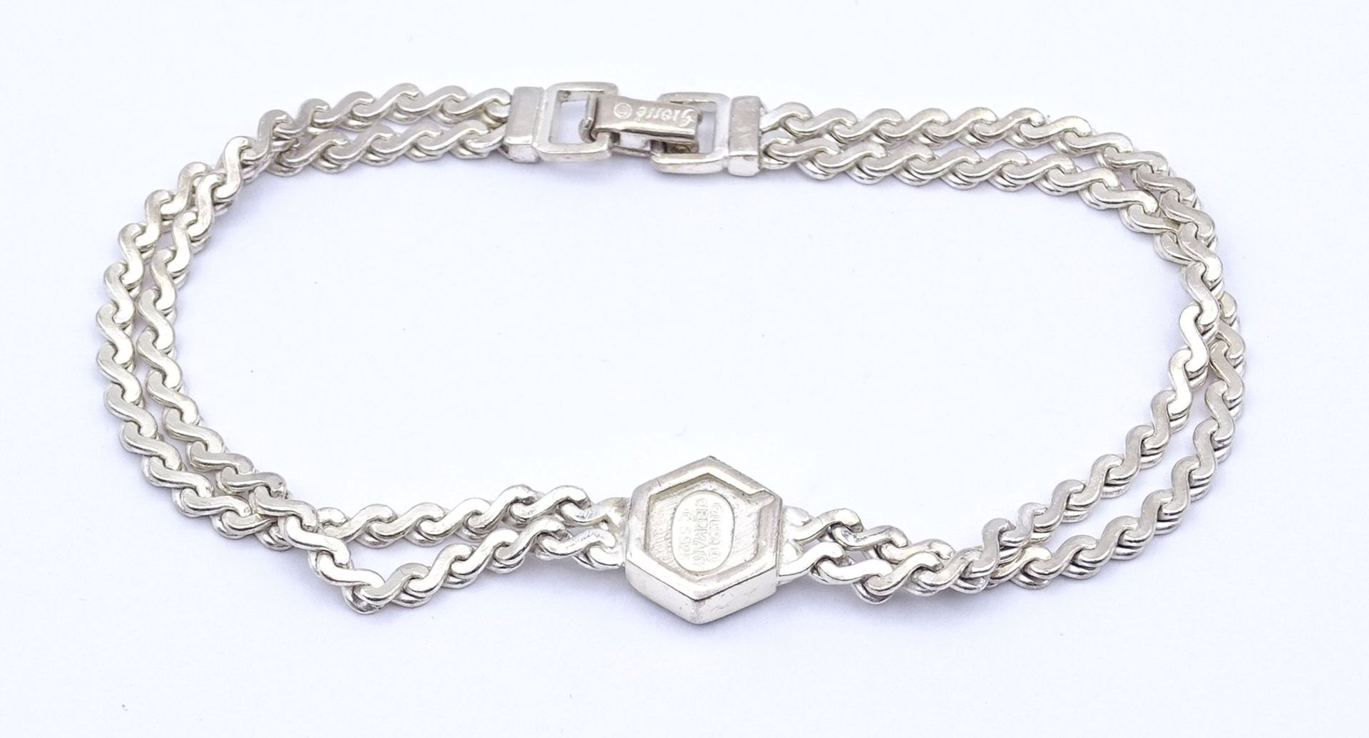 Armband "Grossé", Silber 0.925, L. 18,5cm, 11,6g. - Image 3 of 3