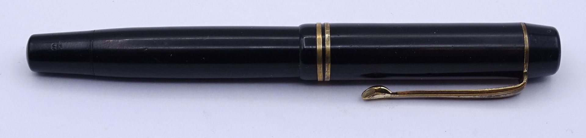 Montblanc Füller No. 234 1/2 G,  Gesamtlänge L. 12,2cm, anbei Schachtel, Alters- und Gebrauchsspure - Bild 4 aus 7