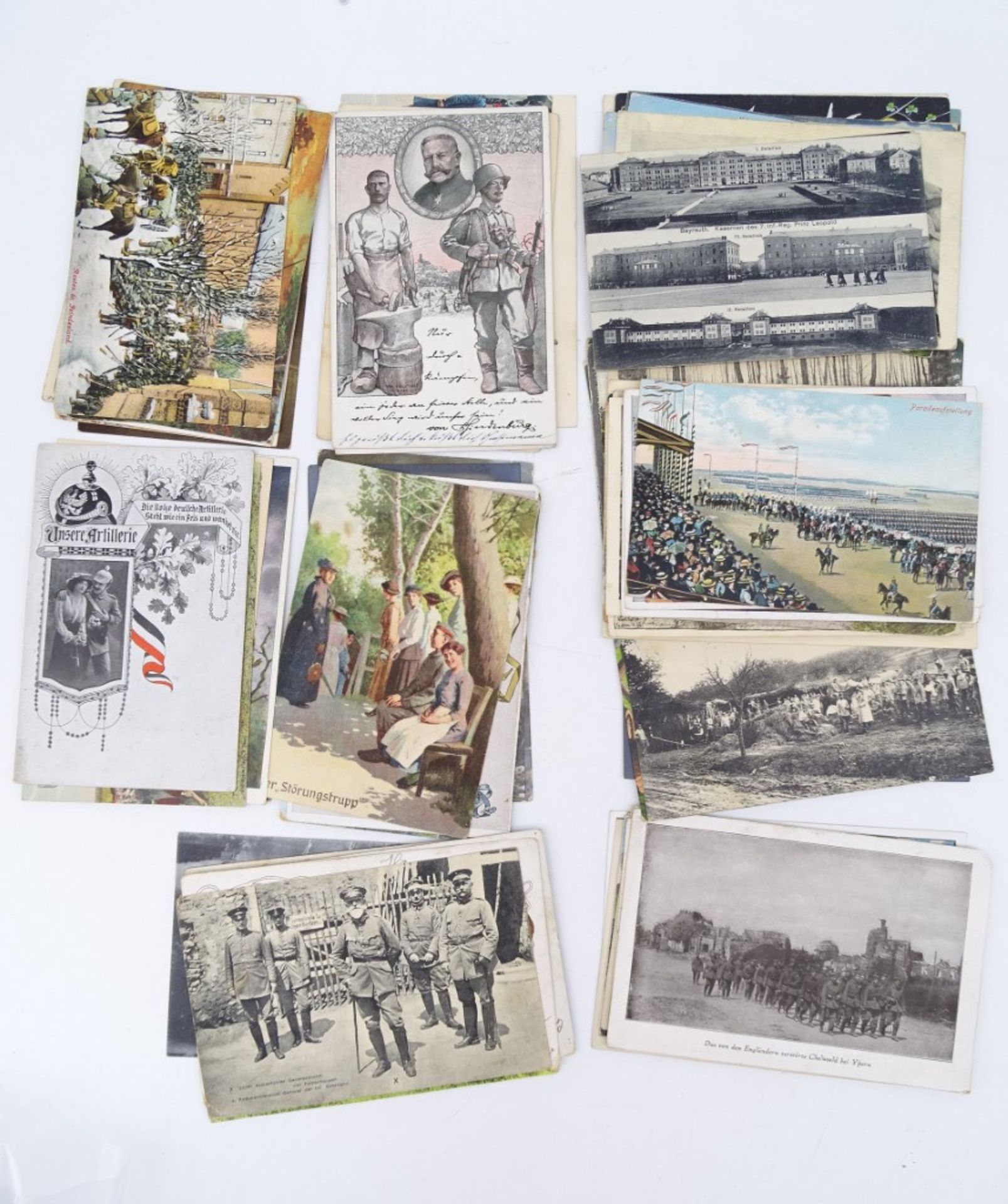 Konvolut alter Feldpostkarten, meist gelaufen, Kaiserreich, 1 . WK, ca. 150 St. - Bild 4 aus 5
