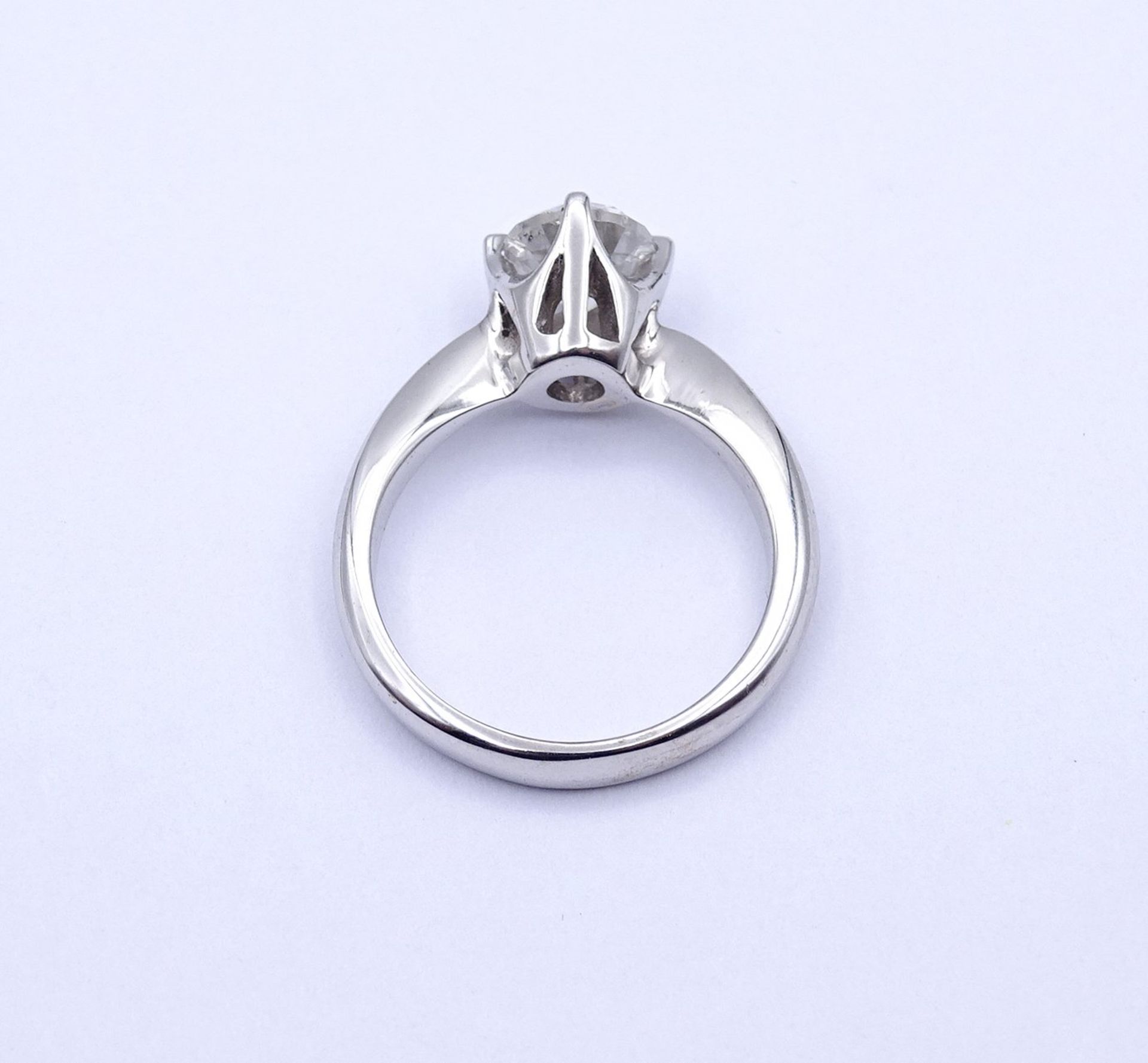 Diamant Ring, Weißgold 14K , Diamant 1,50ct., Farbe H , Reinheit P1, 4,8g., RG 54 / 55 - Bild 5 aus 7