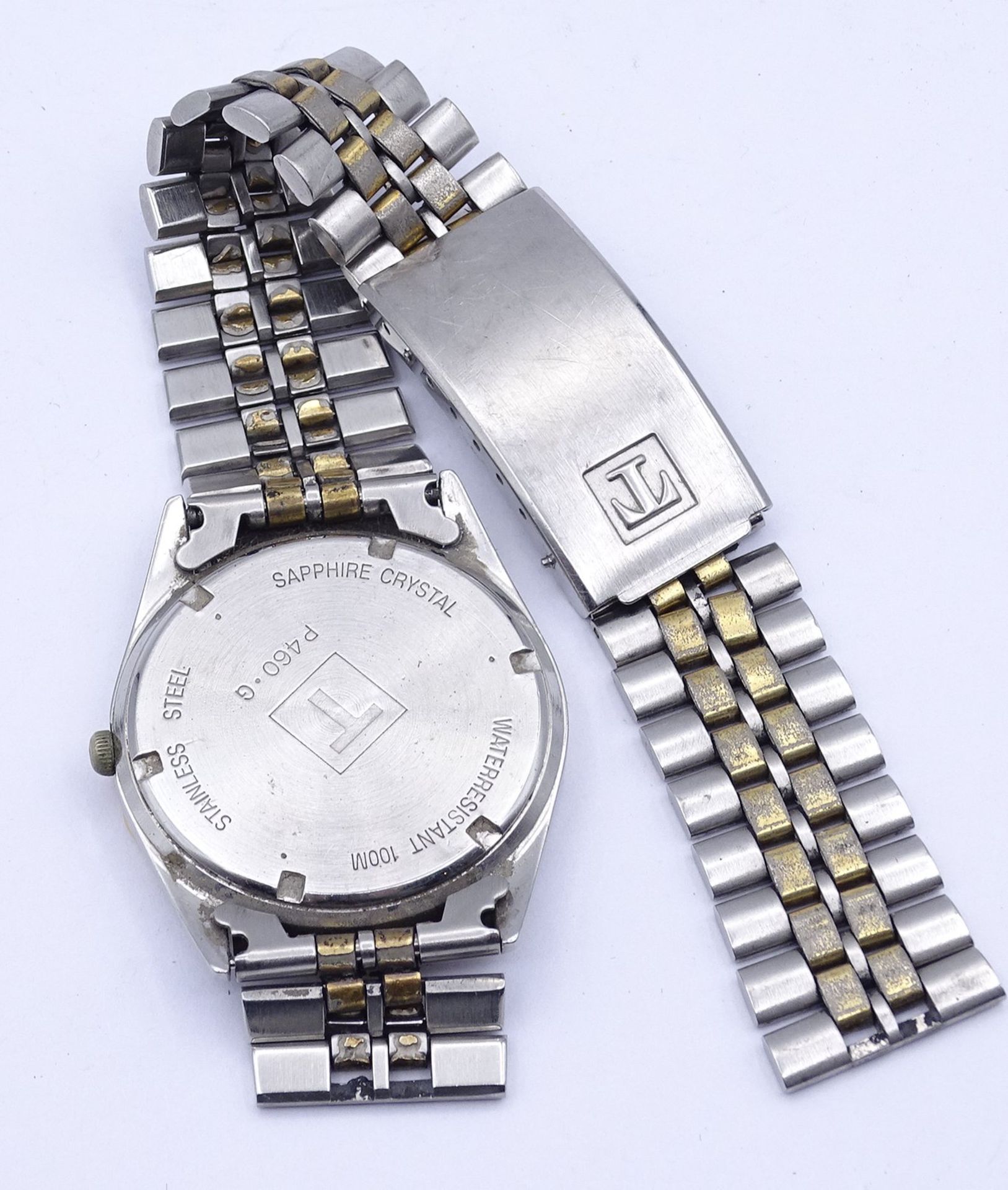 Armbanduhr Tissot PR 100, Quartz, bicolor, D. 33mm, Band lose, Funktion nicht überprüft - Bild 5 aus 5