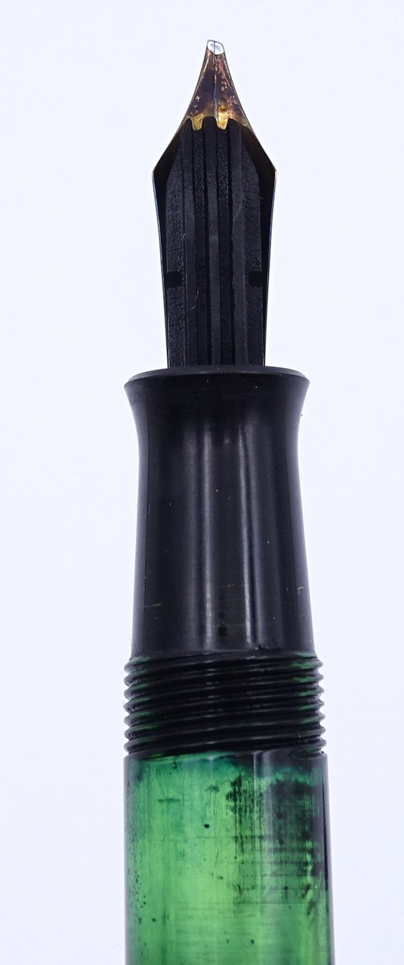 Pelikan Füller, GG Feder 0.585 OB, Gesamtlänge L. 12,2cm, Alters- und Gebrauchsspuren - Image 3 of 5