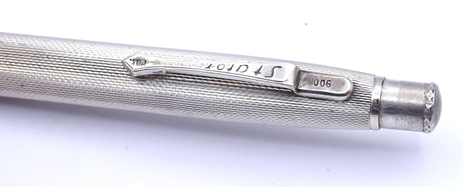 Bleistifthalter aus 900er Silber, L. 11,5cm, 20,5g. - Image 2 of 3