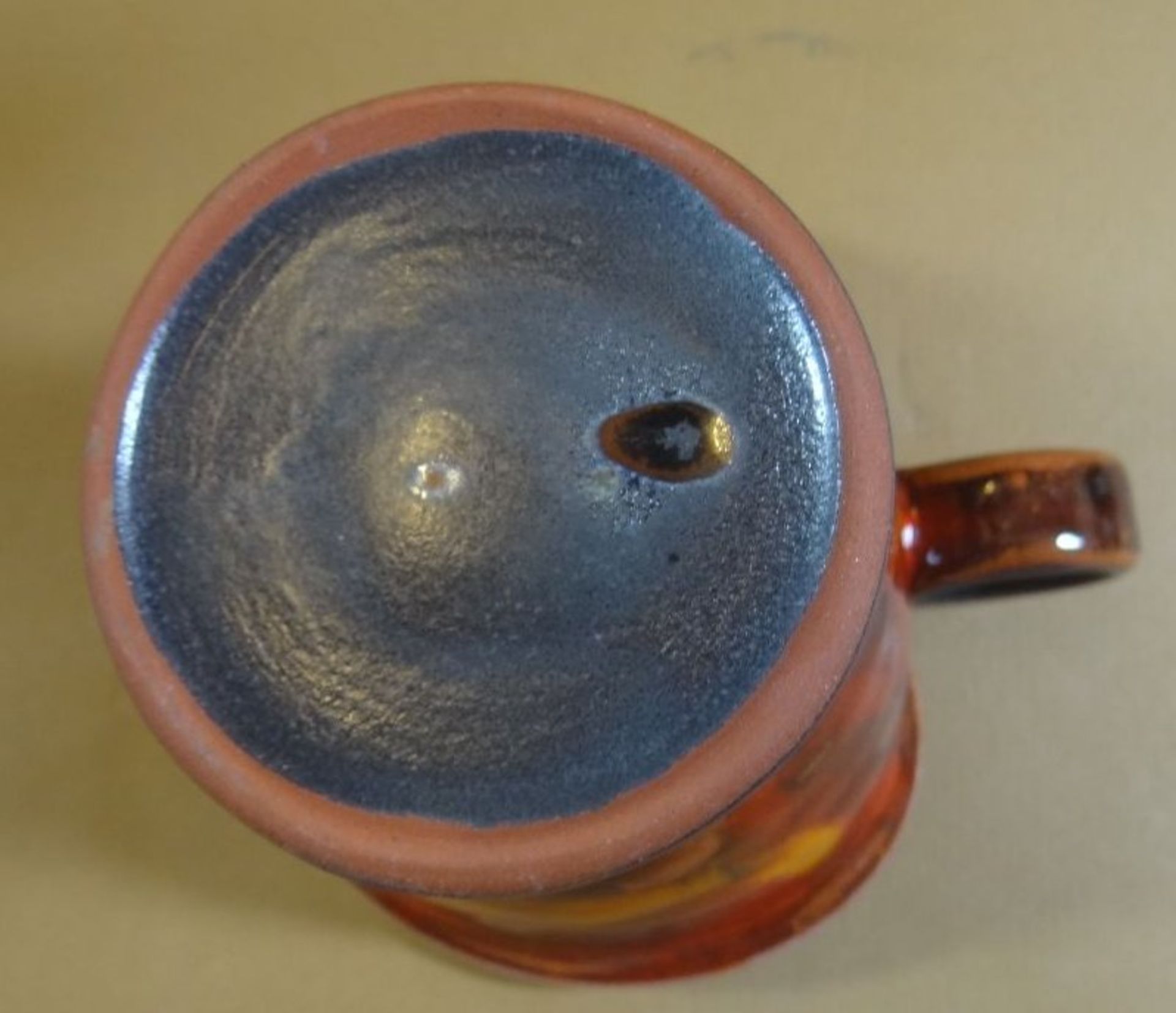 4x Fayence Kaffeetassen, Töpferarbeit, bezeichnet "Danko" handmade, wohl Bulgarien?, H-9 cm - Image 6 of 9