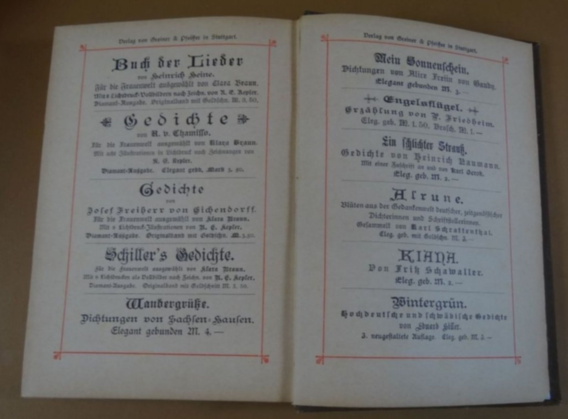 Edelweiss Gedichtband um 1890 "Für Frauensinn und Frauenherz", Prachtband mit Goldschnitt, 18x14 cm - Image 6 of 6