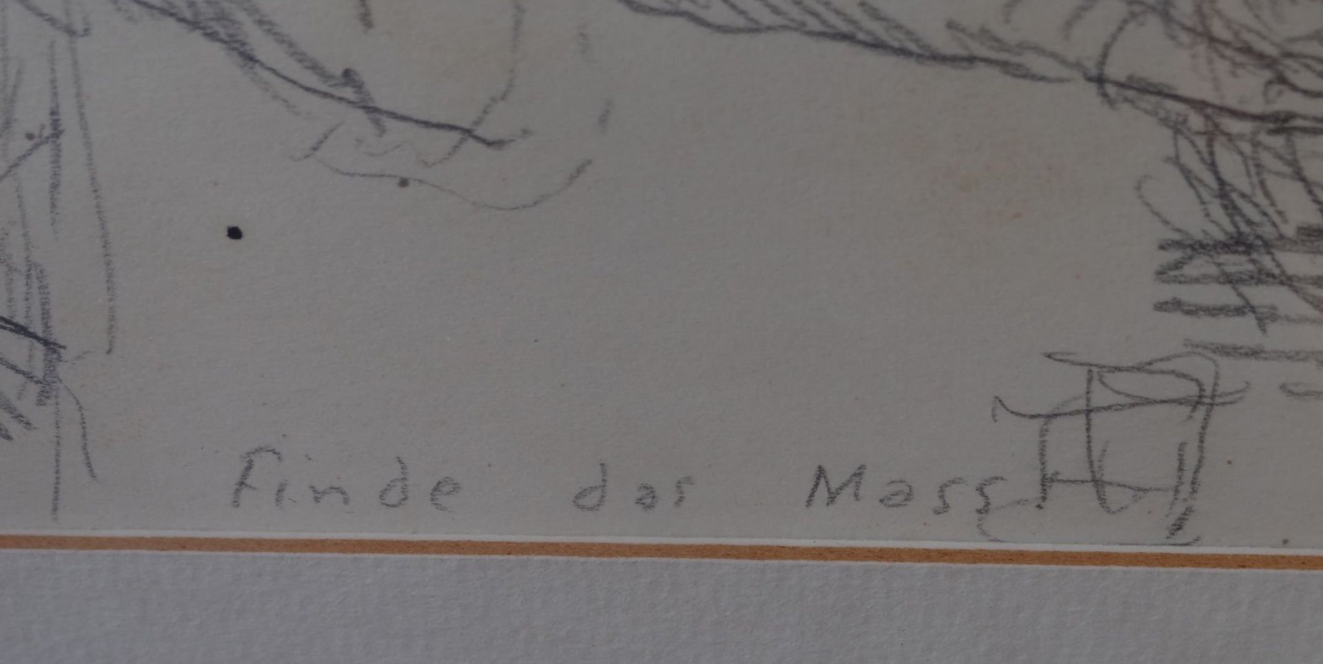 Alois CARIGIET (1902-1985) "Finde das Mass" betitelte Zeichnung, Monogramm A.C., 1948, MG 14,4x20 c - Bild 4 aus 6