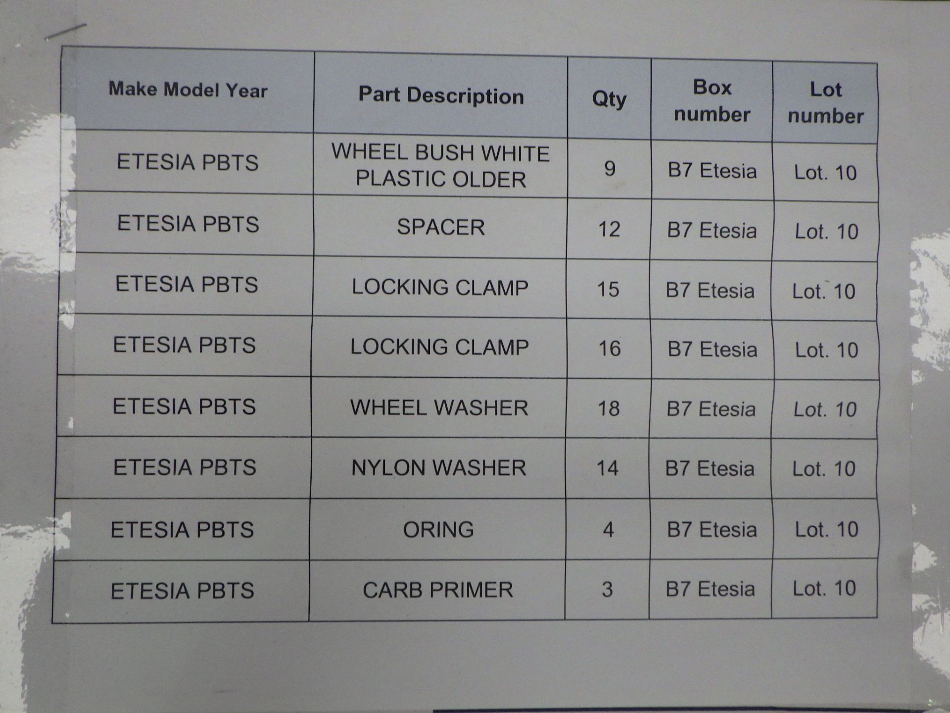 Assorted Etesia spares - Image 4 of 22