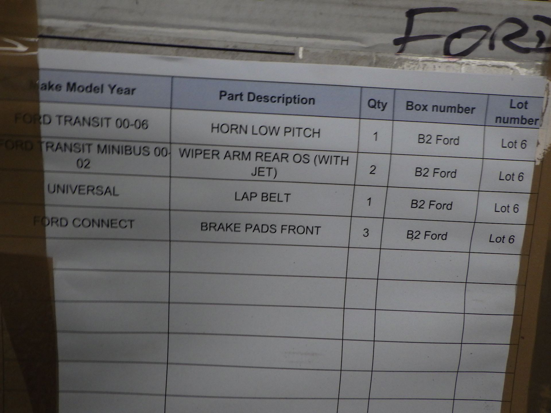 Assorted ford van spares - Image 13 of 14