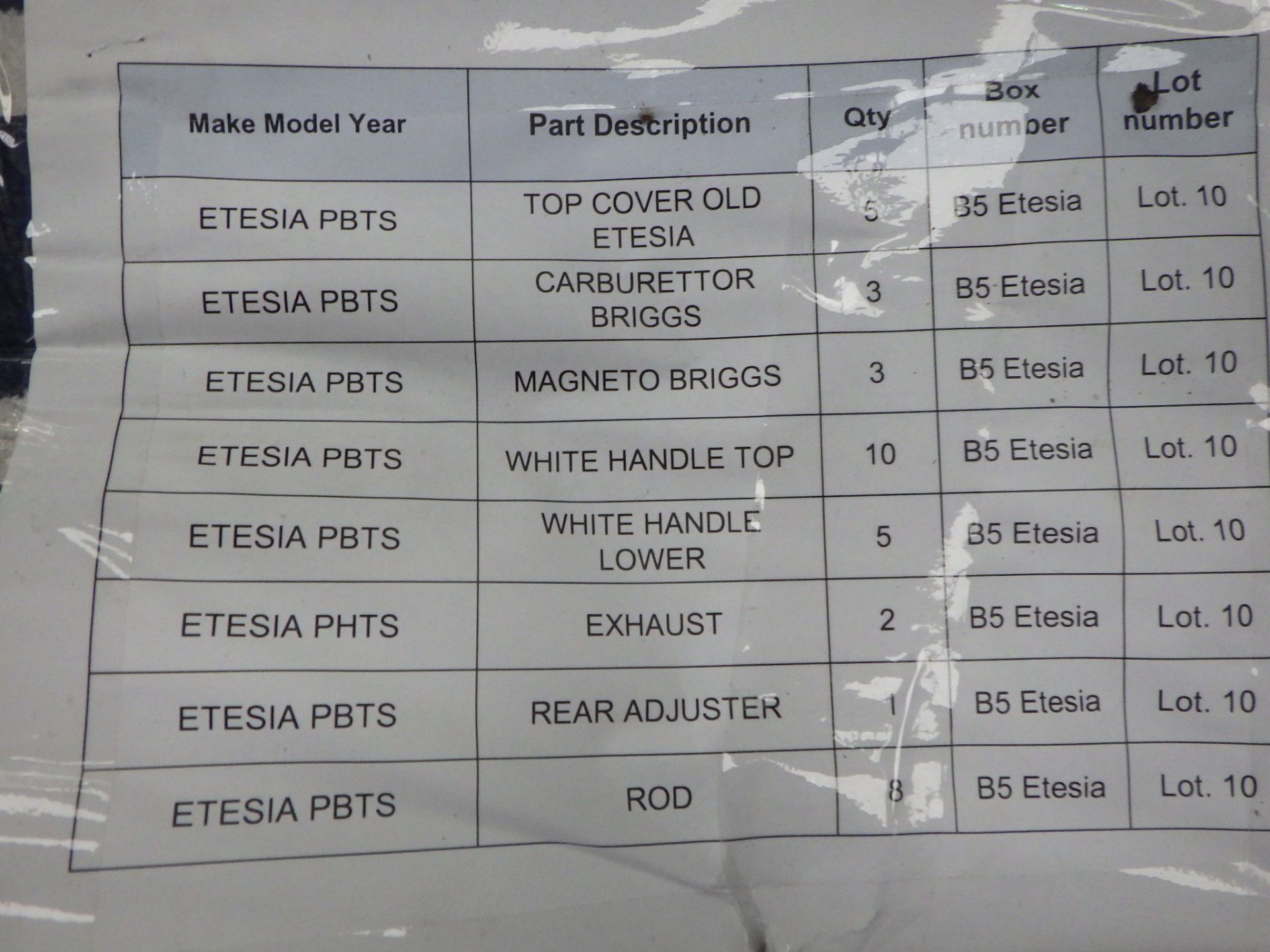 Assorted Etesia spares - Image 14 of 22