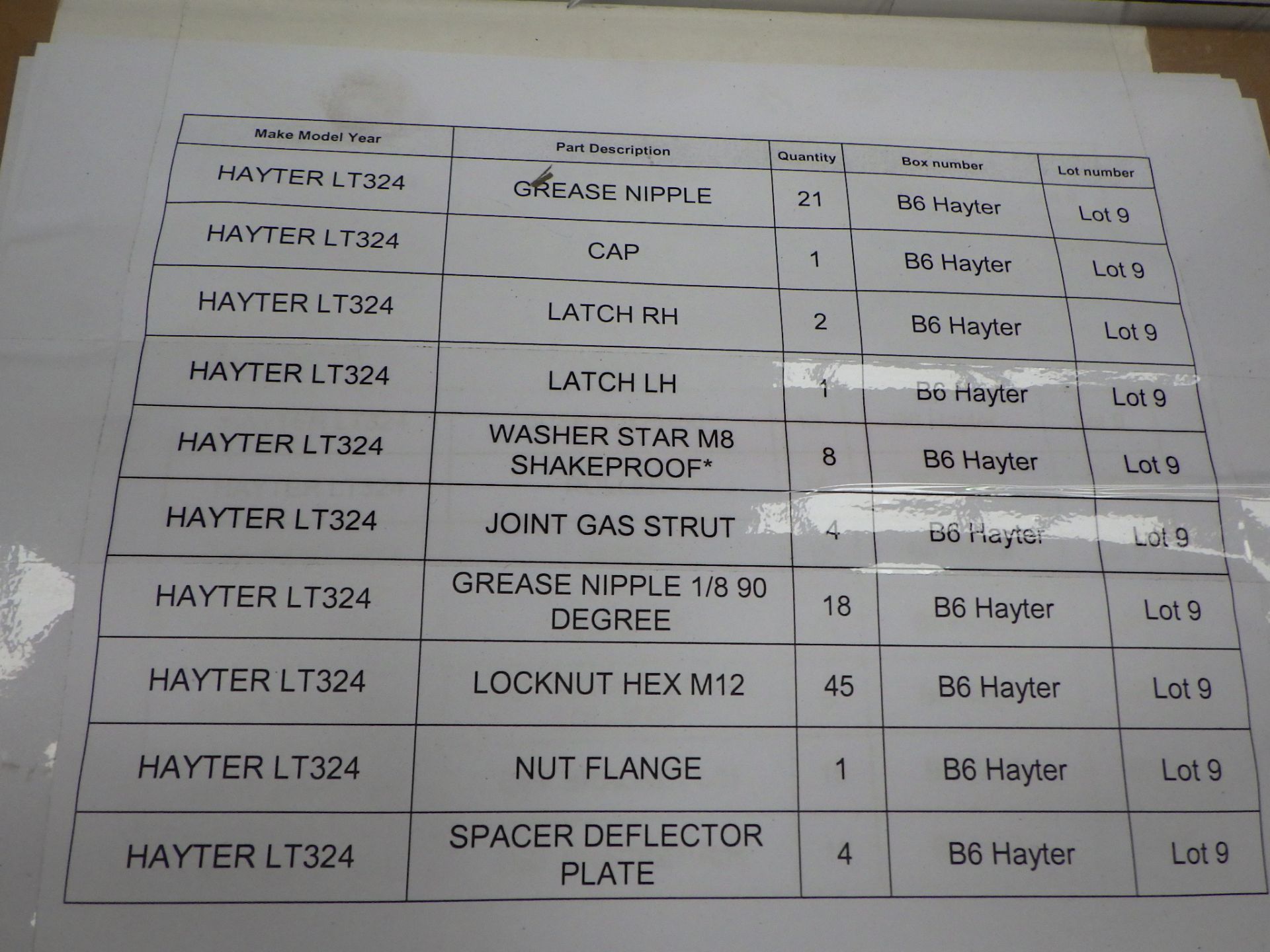 Assorted Hayter spares - Image 9 of 14