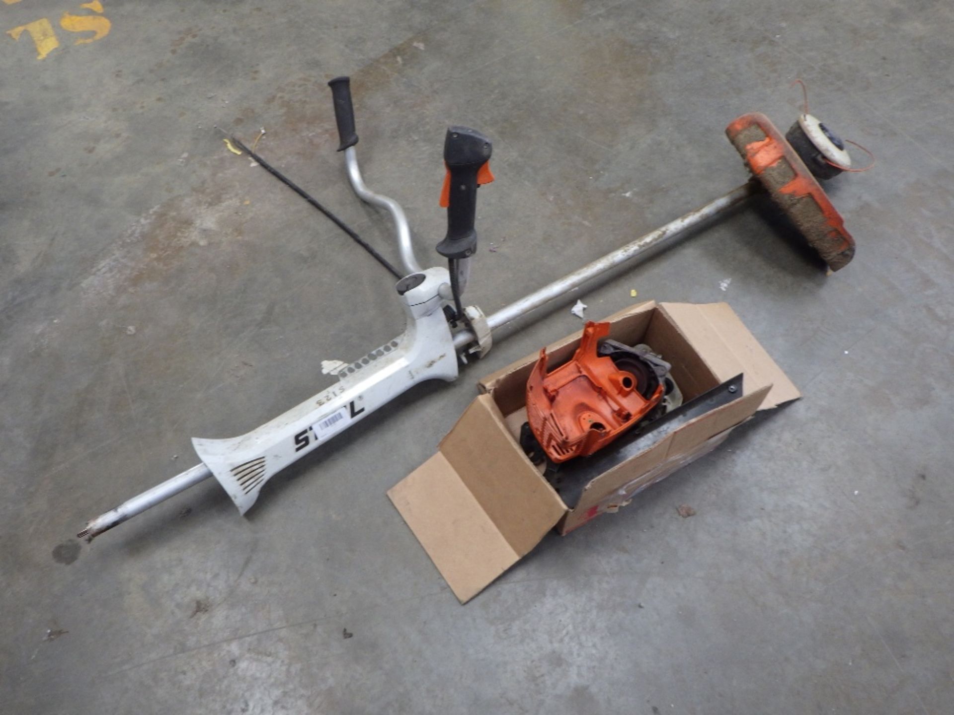 STIHL BRUSH CUTTER AND ASSORTED PARTS