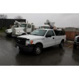 2014 FORD F150XL REG CAB 4X2 PICKUP W/ 5.0L V8 GAS ENGINE C/W (2) WEATHER GUARD HI-SIDE TOOL BOXES,