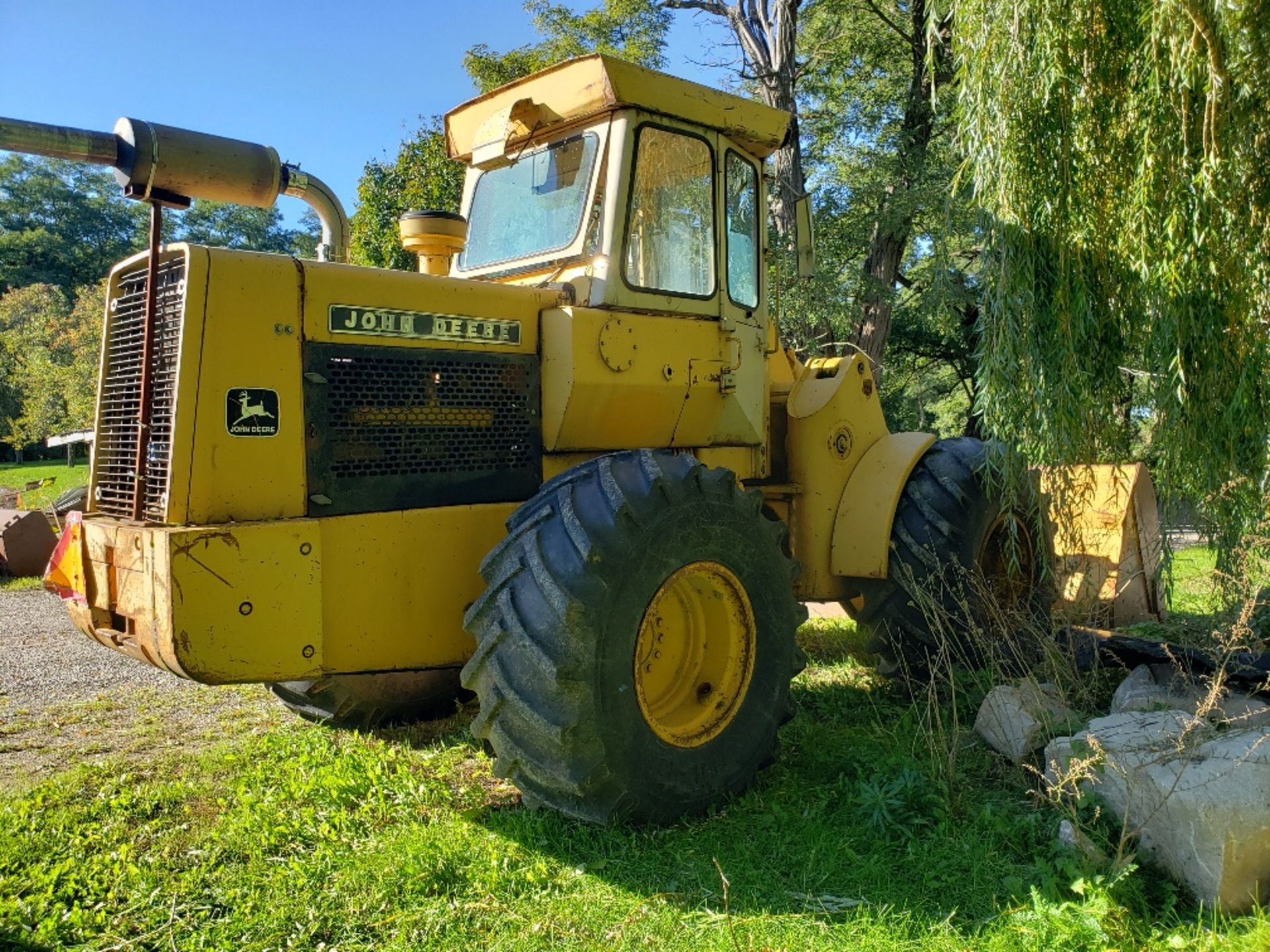 JOHN DEERE MODEL 644B FRONT END WHEEL LOADER W/ DEERE DIESEL ENGINE (INSTALLED NEW IN 2017) & REINFO - Image 7 of 10