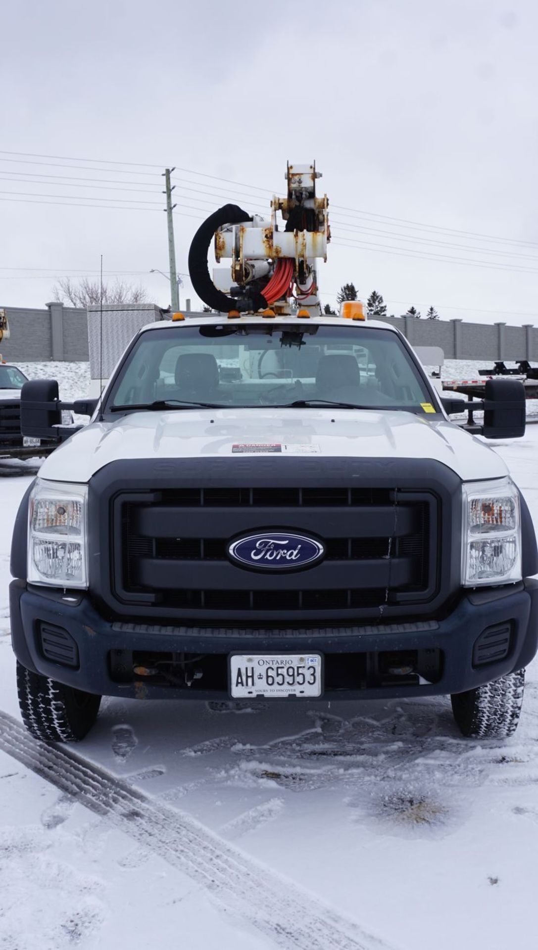 2014 ALTEC AT37G ARTICULATING TELESCOPIC BOOM & BUCKET MOUNTED ON 2014 FORD F550XL SUPER DUTY 4X4 - Image 3 of 21