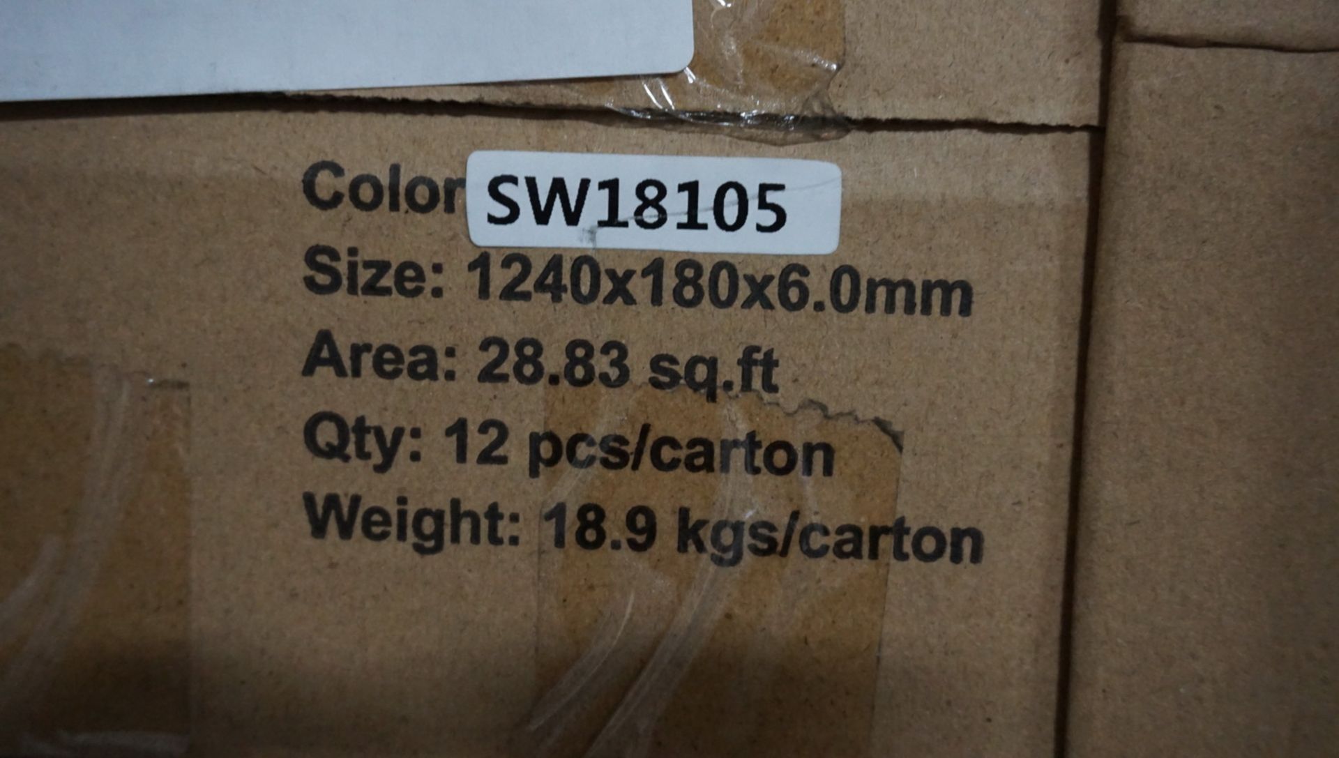 BOXES - UMBRELLAR LUXURY WPC FLOORING 1240X180X6.0MM COLOR SW18105 - Image 3 of 3