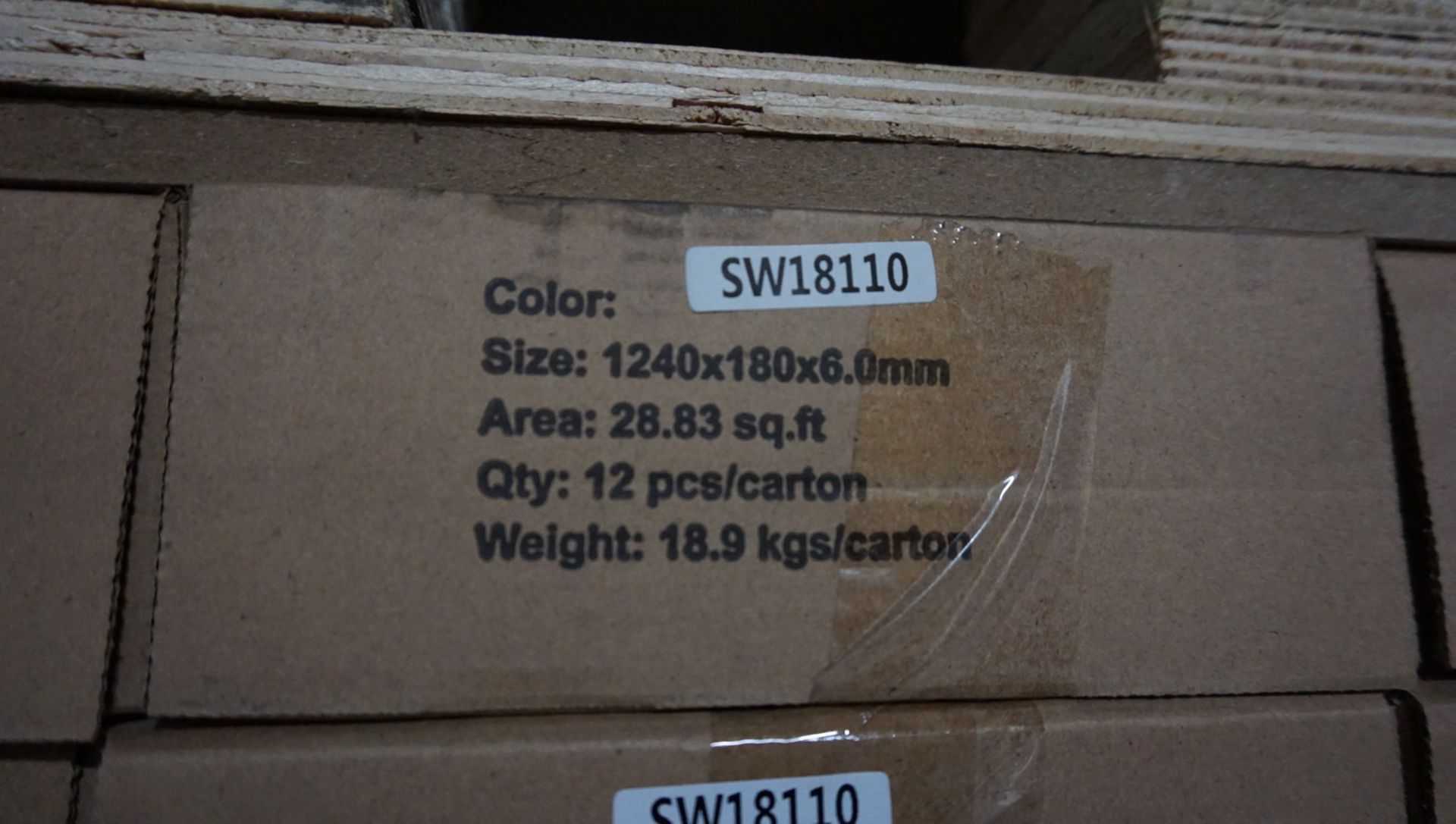 BOXES - UMBRELLAR LUXURY WPC FLOORING 1240X180X6.0MM COLOR SW18110 - Image 2 of 3