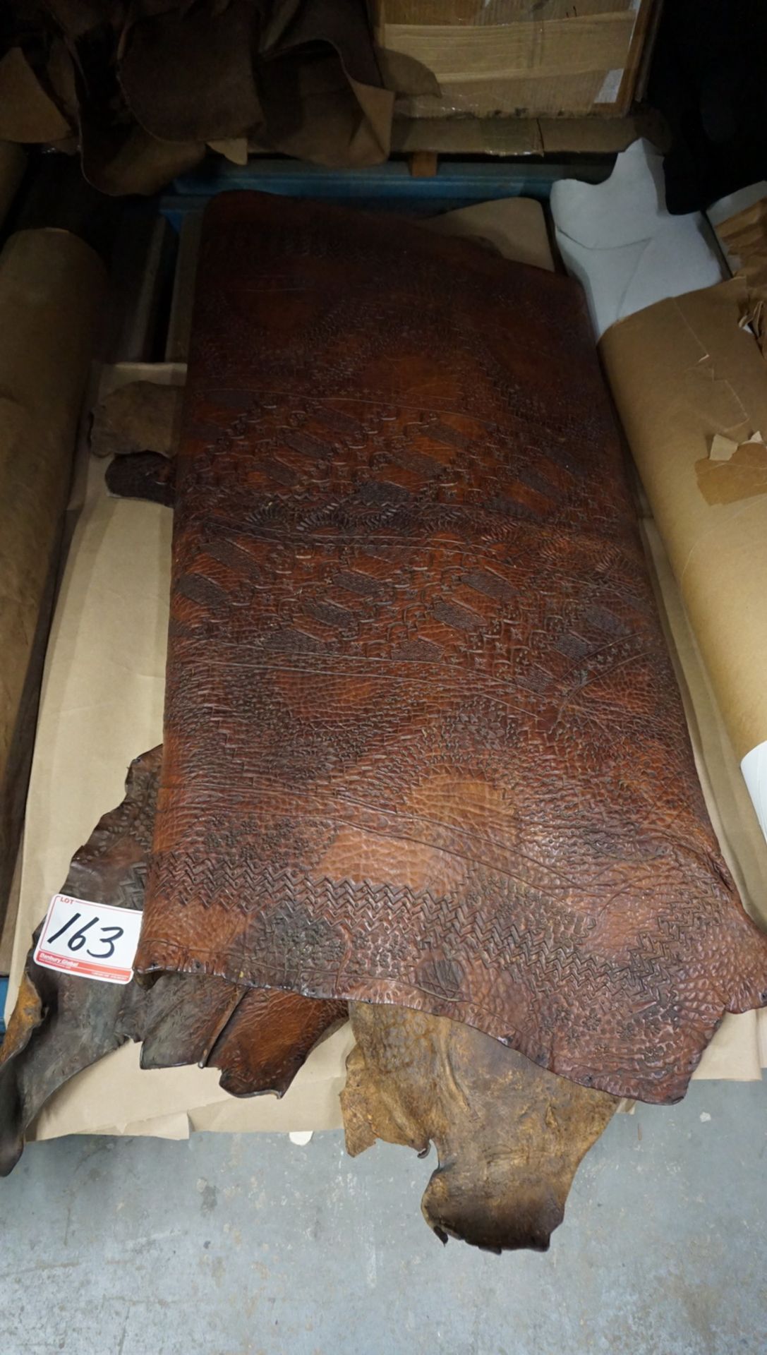 LOT - HAND EMBOSSED HIDES FROM MEXICO