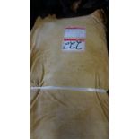 LOT - 601 SQFT - YELLOW UPHOLSTERY LEATHER