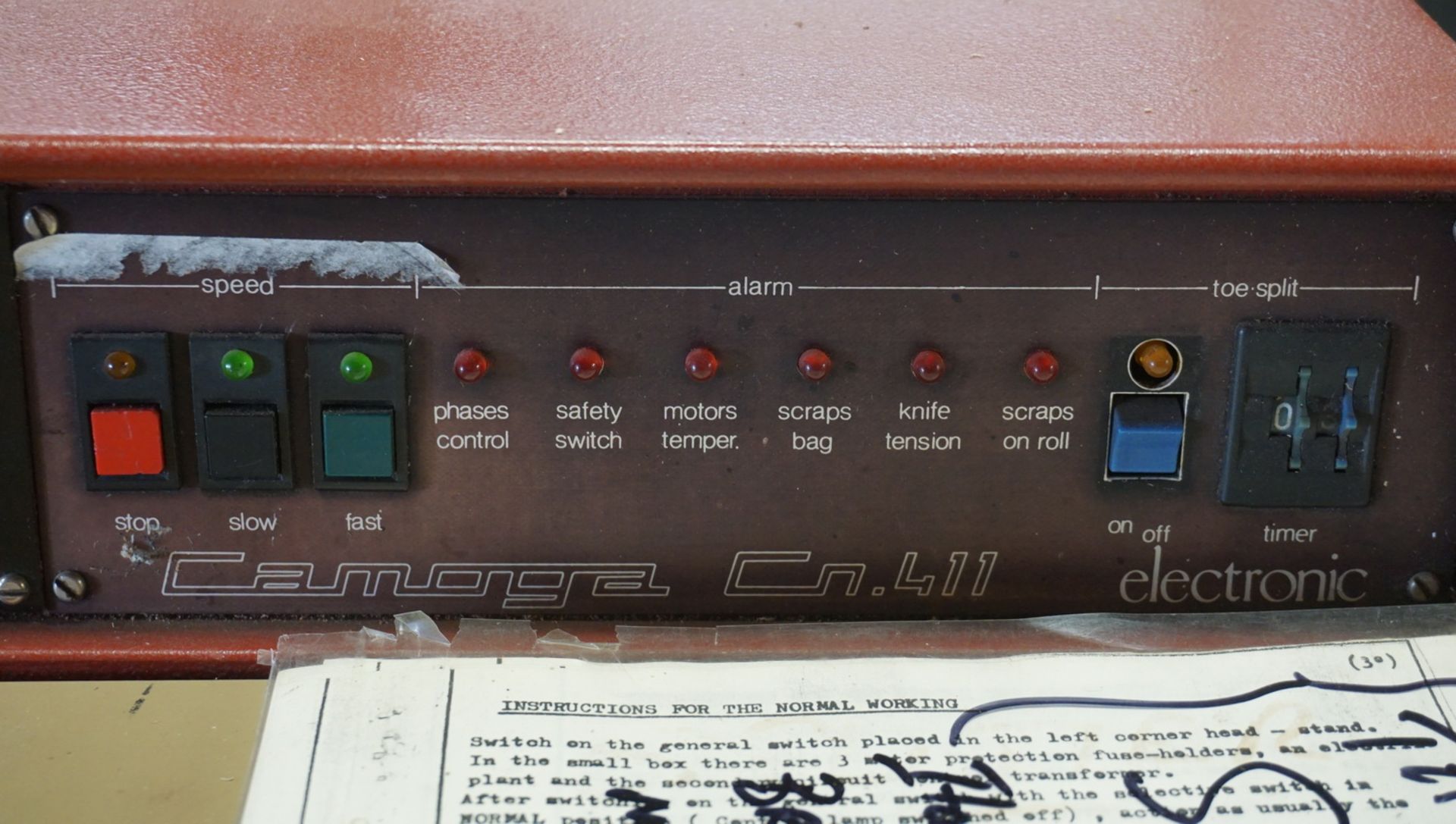 CAMOGA CN411 16"W CAP. SPLITTING MACHINE (550V) - Image 3 of 7