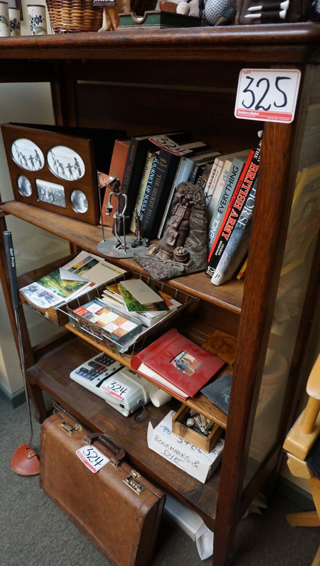 WOOD BOOKCASE (NO CONTENTS)