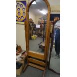 MAPLE 24" X 6'H APPROX MIRROR STAND