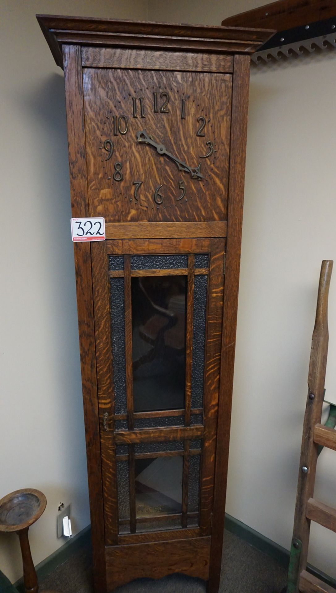 VINTAGE 18.5" X 13.5" X 76" GRANDFATHER CLOCK