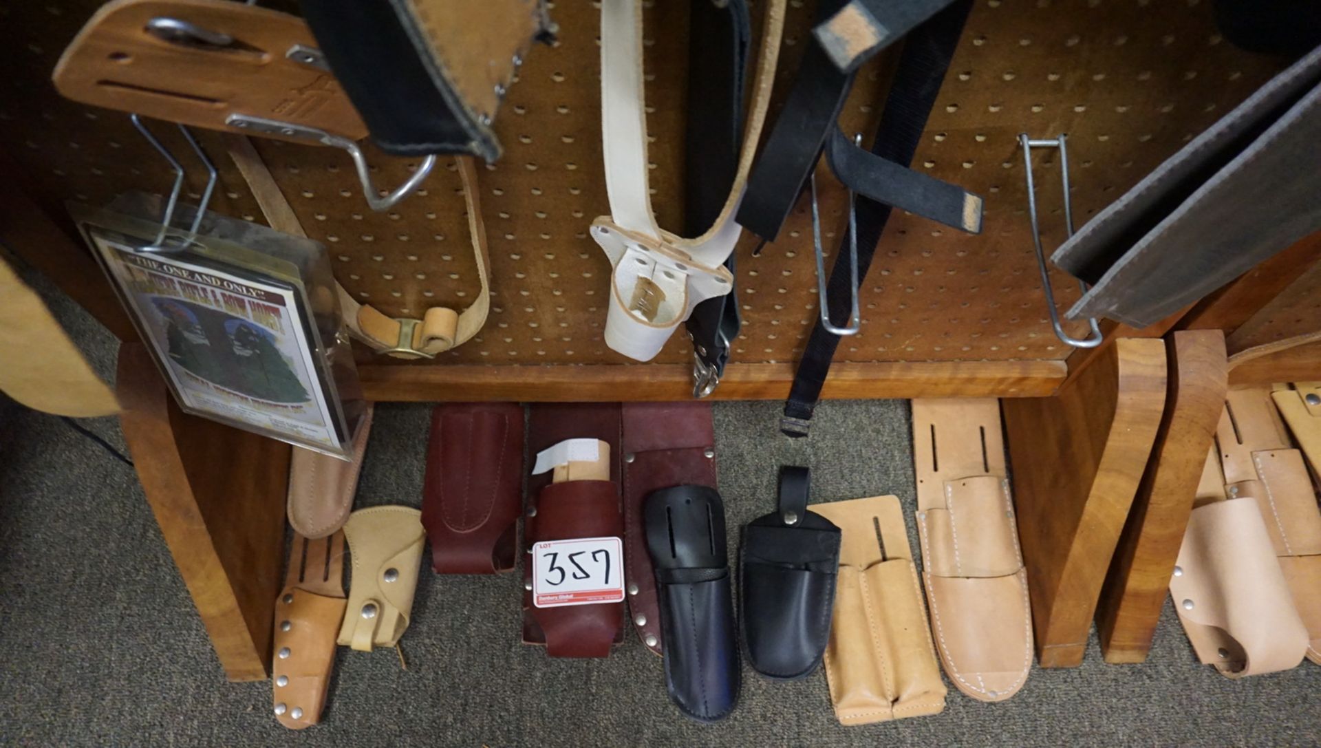 LOT - LEATHER BELTS & KNIFE SLEEVES - Image 2 of 4