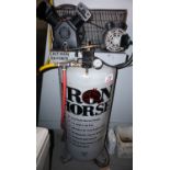 IRON HORSE 6.5HP VERTICAL TANK MOUNT AIR COMPRESSOR - 60 GAL (208-230V) (AS IS - NOT RUNNING)