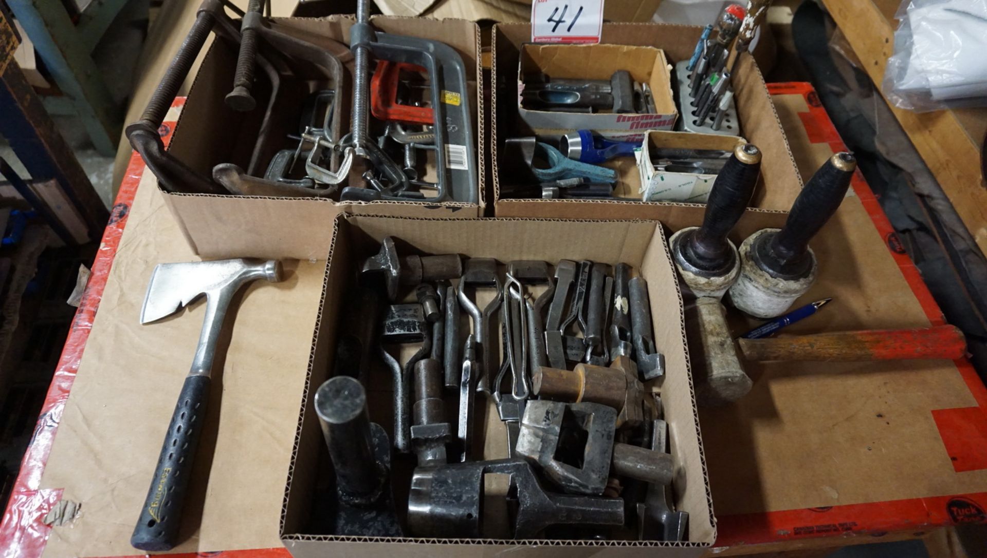 LOT - C-CLAMPS & HOLE PUNCHES