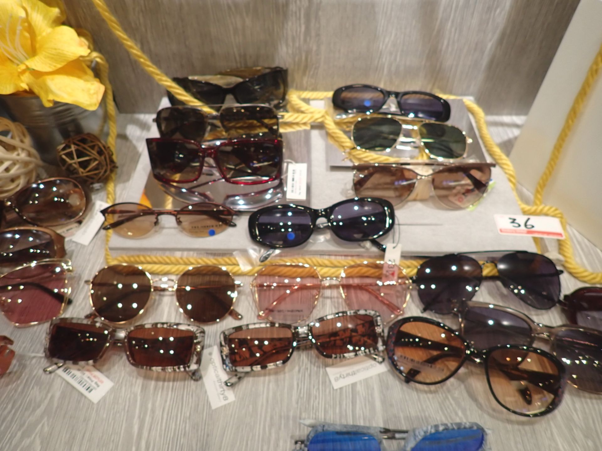 LOT - ASSORTED STYLE SUNGLASSES & PRESCRIPTION EYEGLASS FRAMES (33 PCS) - Image 2 of 2