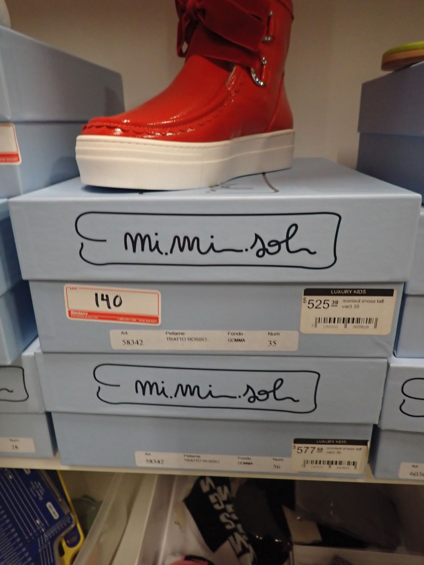 PAIRS - MIMISOL RED BOOTS - Image 2 of 2