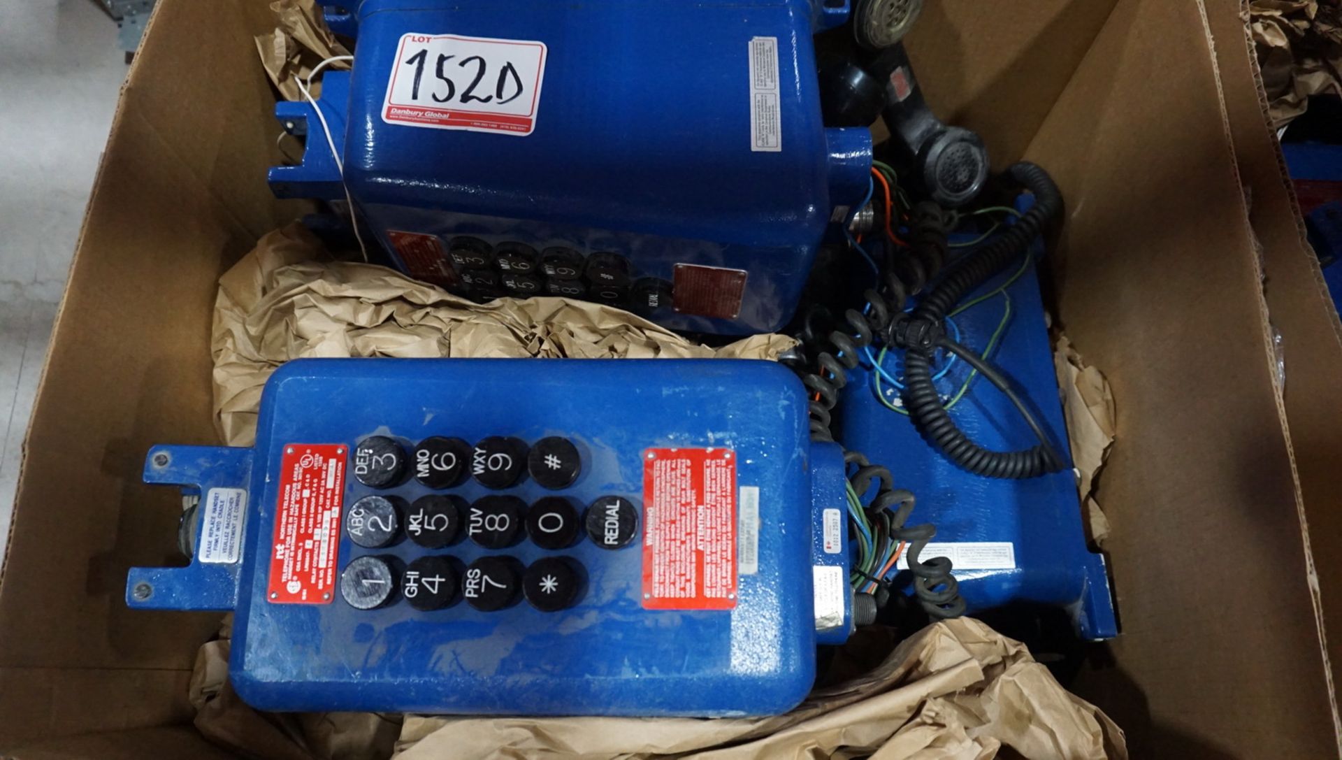 LOT - ASSTD NORTEL HAZARDOUS AREA EXPLOSION PROOF PHONES, ENCLOSURE, & BELLS (11 PCS) - Image 3 of 4