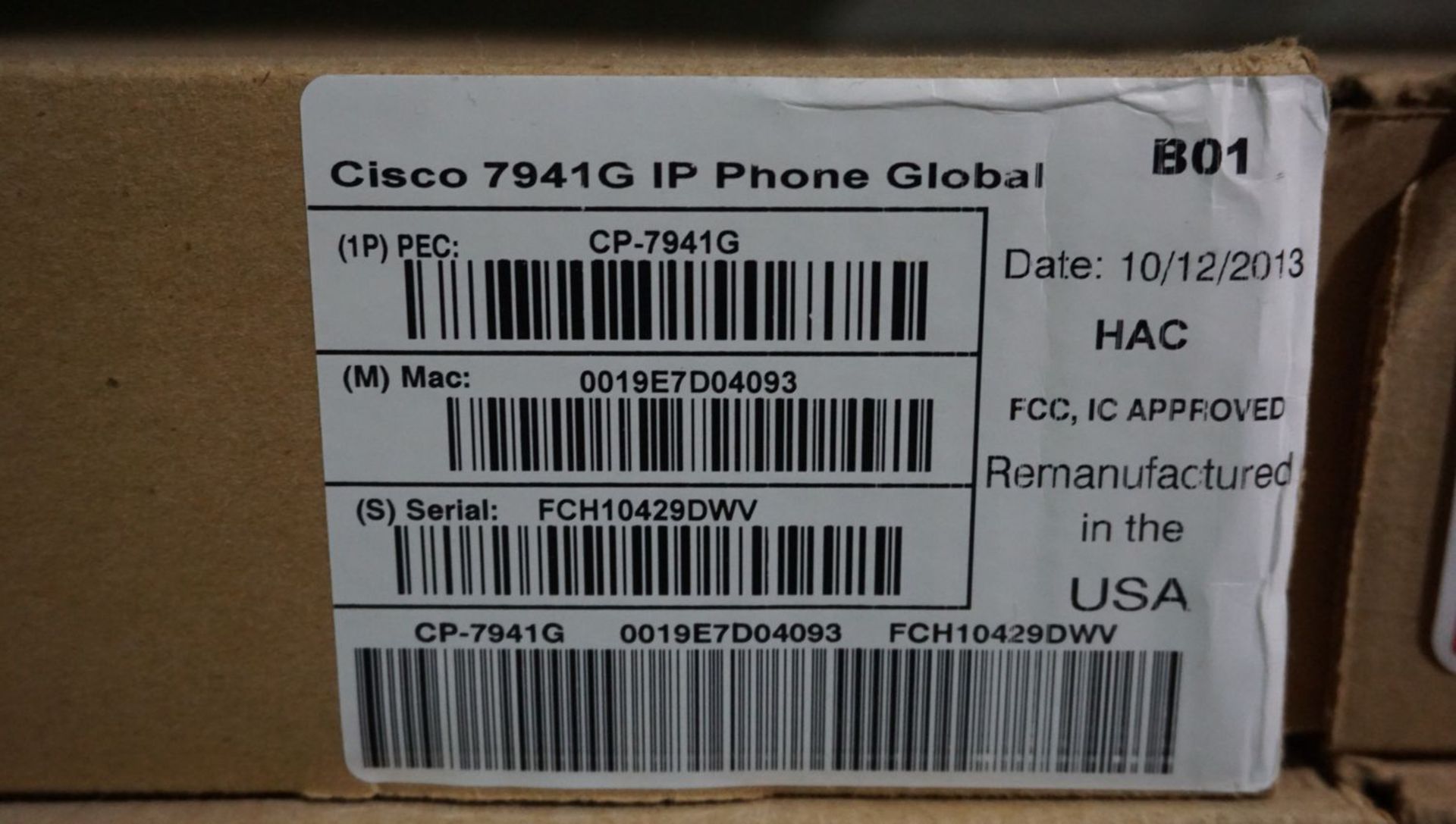 UNITS - CISCO 7940 & 7941 COMPLETE IP PHONE SETS W/ (1) CISCO 7937 IP CONFERENCE STATION - Image 5 of 6