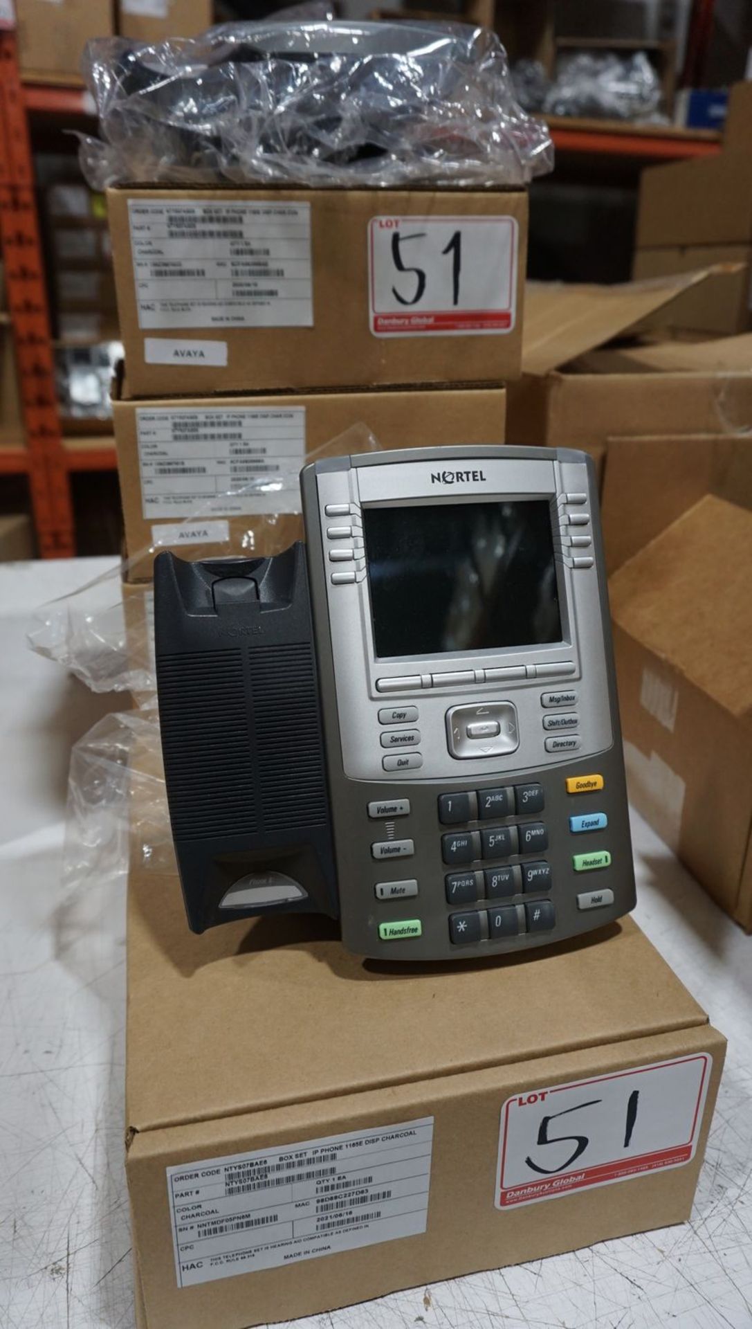 UNITS - NORTEL 1140E (CHARCOAL) COMPLETE IP PHONE SET IN BOX