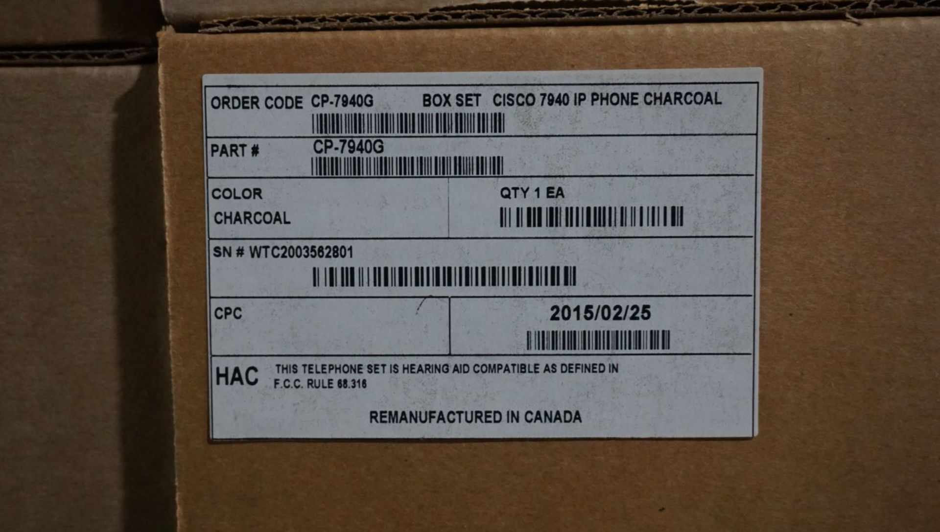 UNITS - CISCO 7940 & 7941 COMPLETE IP PHONE SETS W/ (1) CISCO 7937 IP CONFERENCE STATION - Image 6 of 6