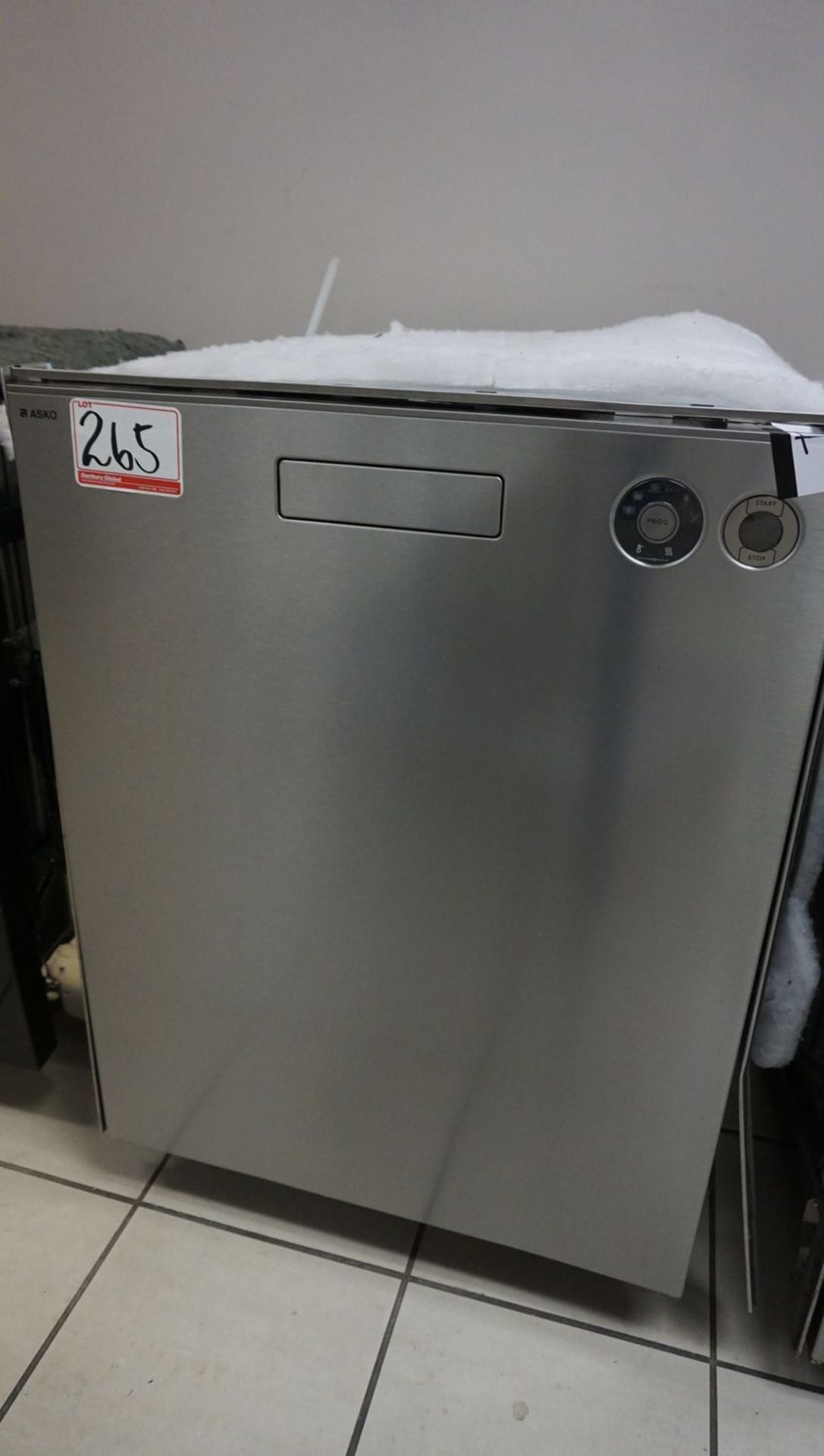 ASKO D5453 STAINLESS STEEL DISHWASHER, S/N 62830063