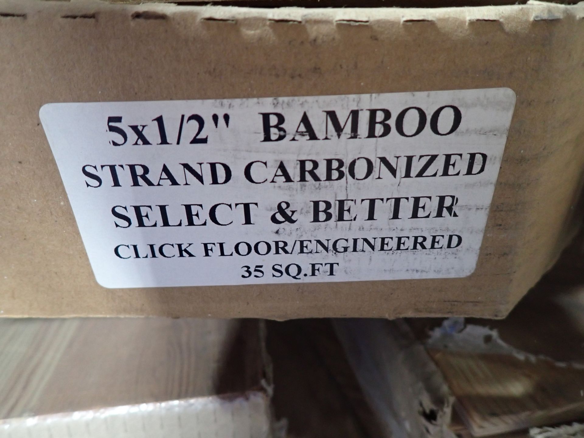 LOT - ASSTD FLOORING - (18) BOXES BAMBOO 5 X 1/2" (35 SQFT / BOX) & (16) BOXES OAK & PINE ASSTD ( - Image 2 of 4