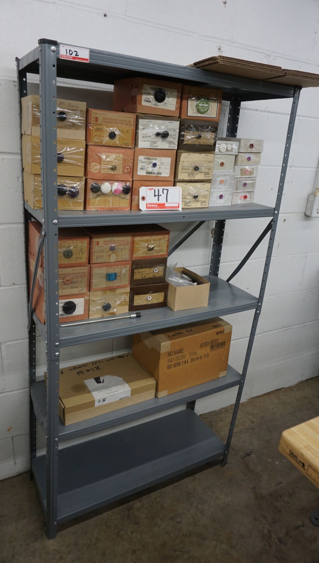 LOT - (3) SECTIONS ASSORTED METAL LIGHT DUTY SHELVING - Image 2 of 2