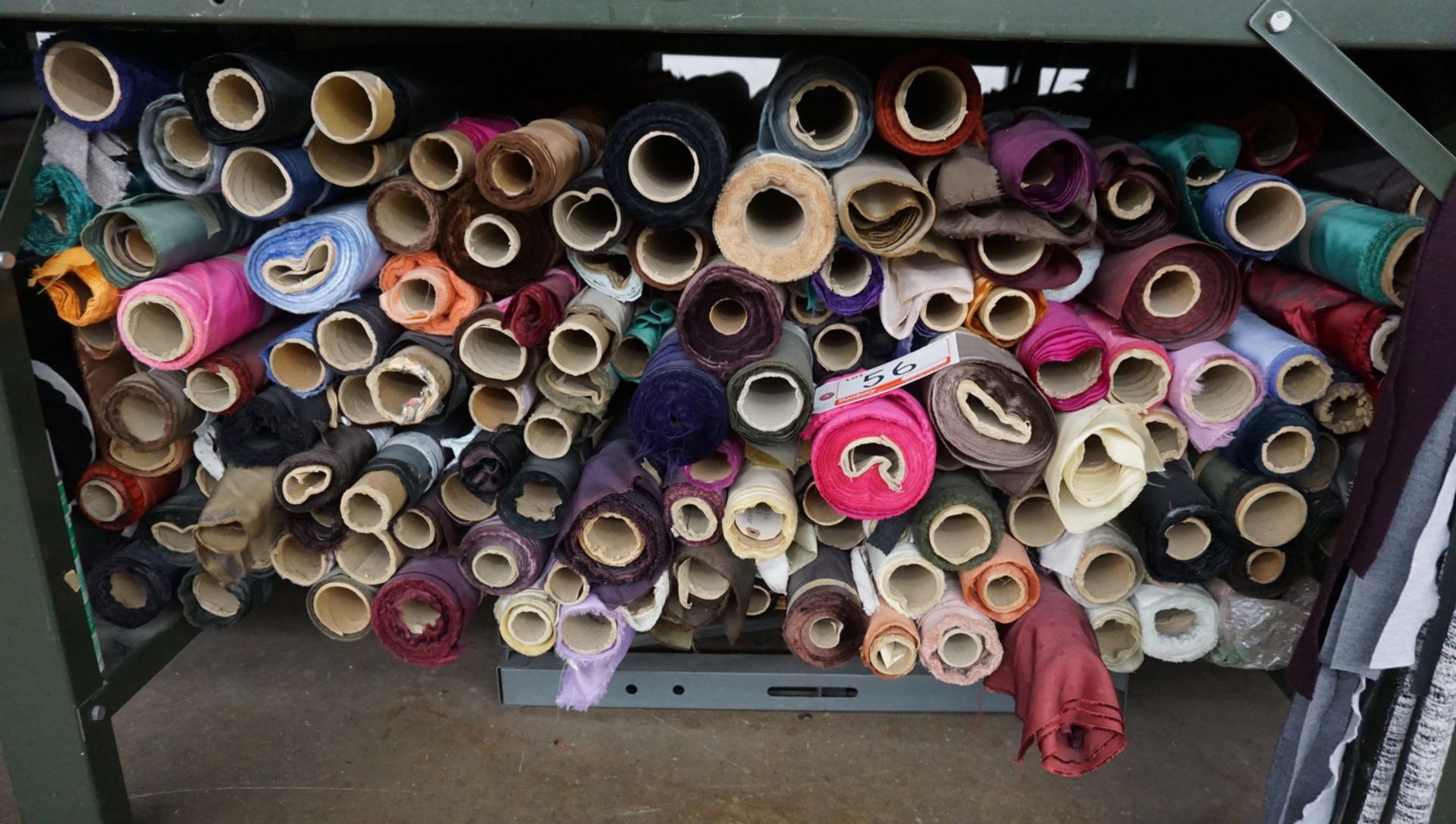 LOT - ASSORTED ROLLS OF FABRIC, 100% ACETATE LINING