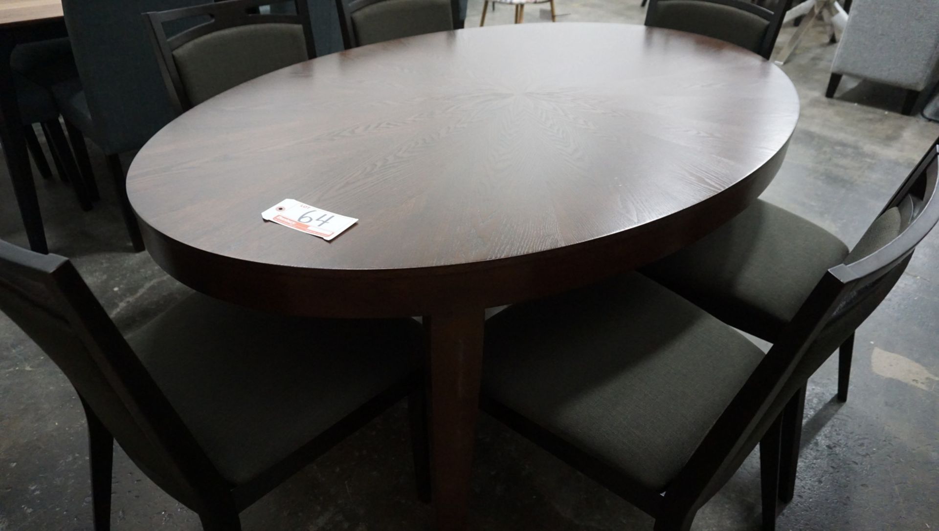 OVAL 67" X 43.5" X 295." DINING TABLE