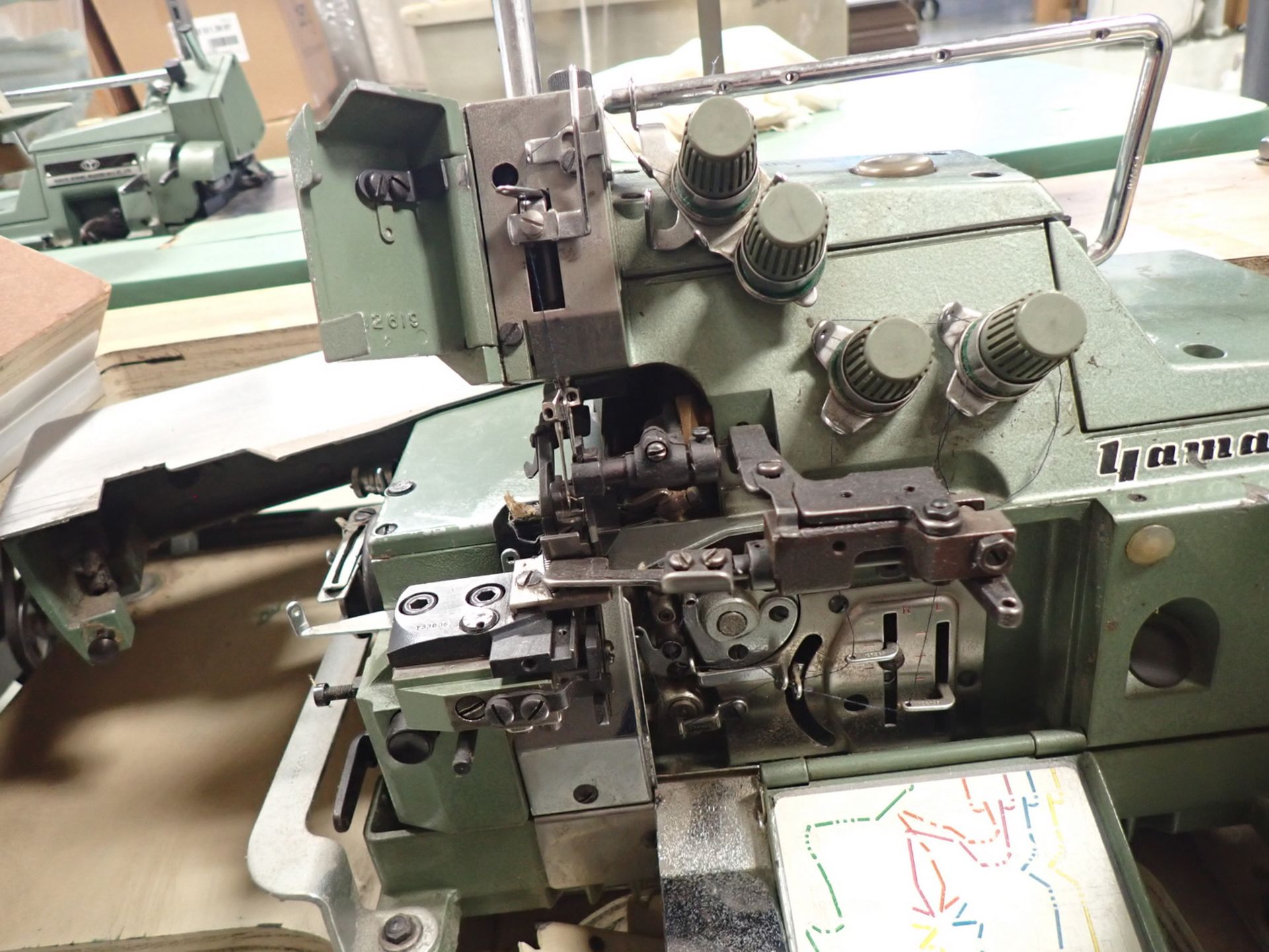 YAMATO DCZ-316A-D2 5-THREAD SAFETY SERGER W/ RUFFLE ATTACHEMENT (110V) - Image 3 of 8