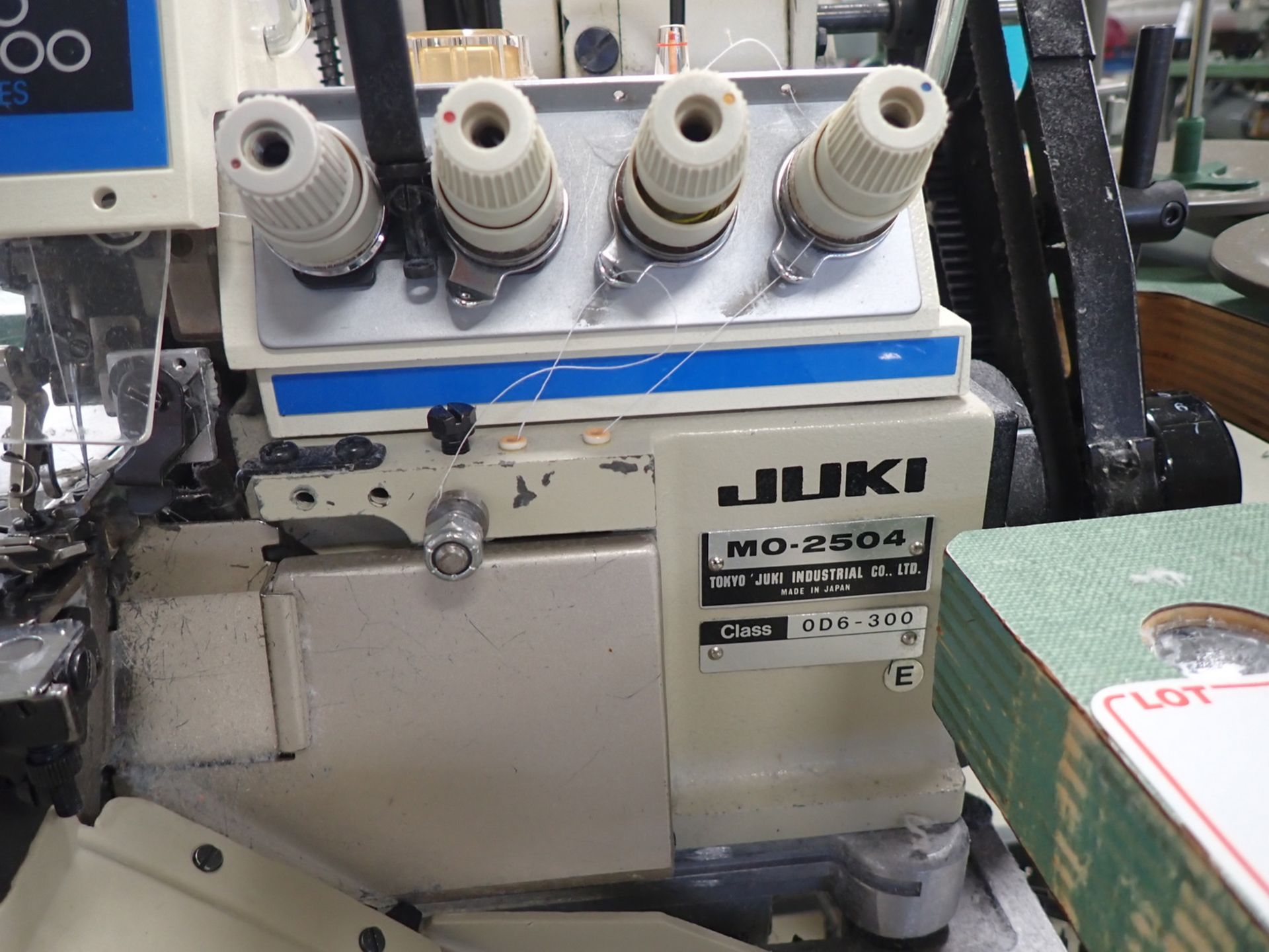 JUKI MO-2504 4-THREAD SERGER, S/N 2504-M11347 W/ RACING PK PULLER (110V) - Image 2 of 8