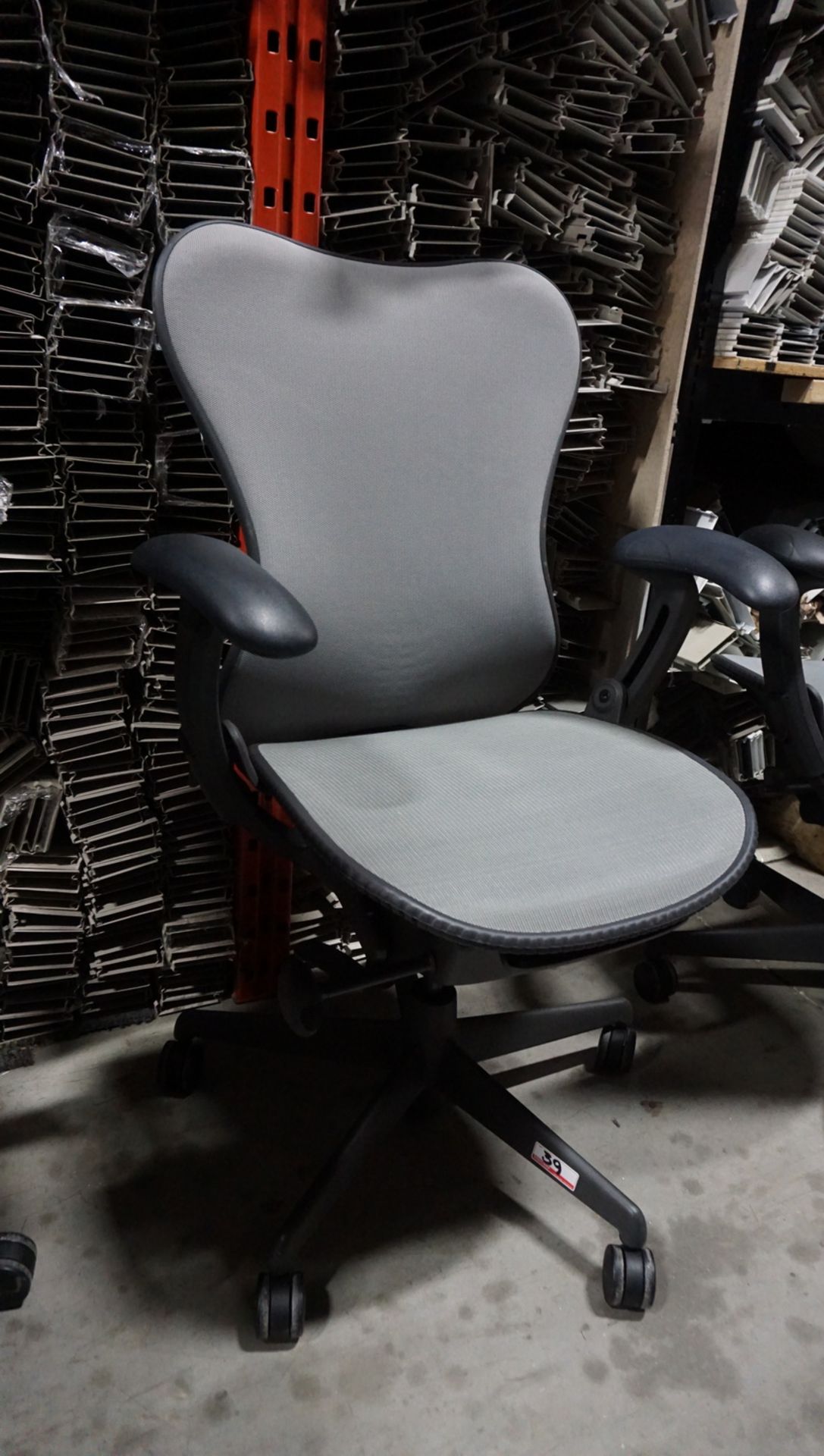 HERMAN MILLER MIRRA 1 OFFICE CHAIR W/ LUMBAR SUPPORT, BACK LOCK, ARM / SEAT ADJUSTMENTS