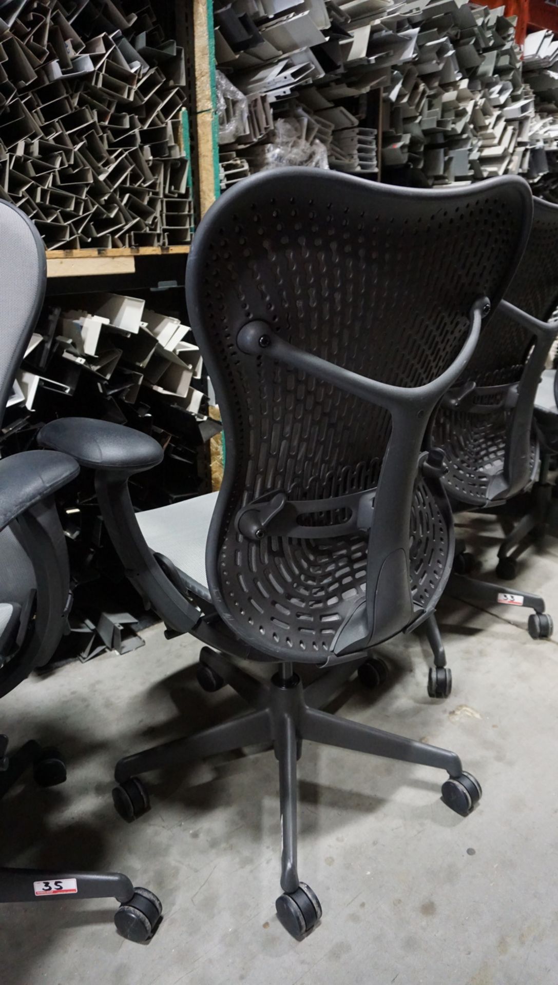 HERMAN MILLER MIRRA 1 OFFICE CHAIR W/ LUMBAR SUPPORT, BACK LOCK, ARM / SEAT ADJUSTMENTS - Image 2 of 2