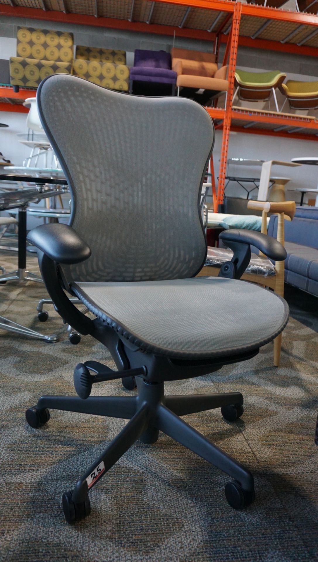 HERMAN MILLER MIRRA 1 OFFICE CHAIR W/ LUMBAR SUPPORT, BACK LOCK, ARM / SEAT ADJUSTMENTS