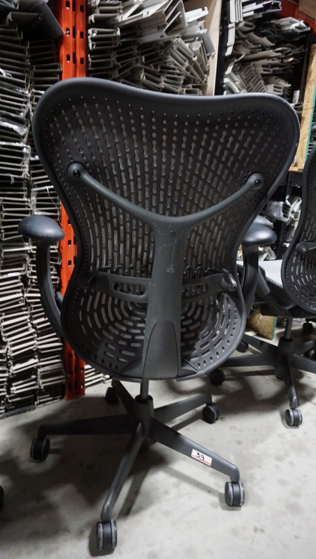 HERMAN MILLER MIRRA 1 OFFICE CHAIR W/ LUMBAR SUPPORT, BACK LOCK, ARM / SEAT ADJUSTMENTS - Image 2 of 2