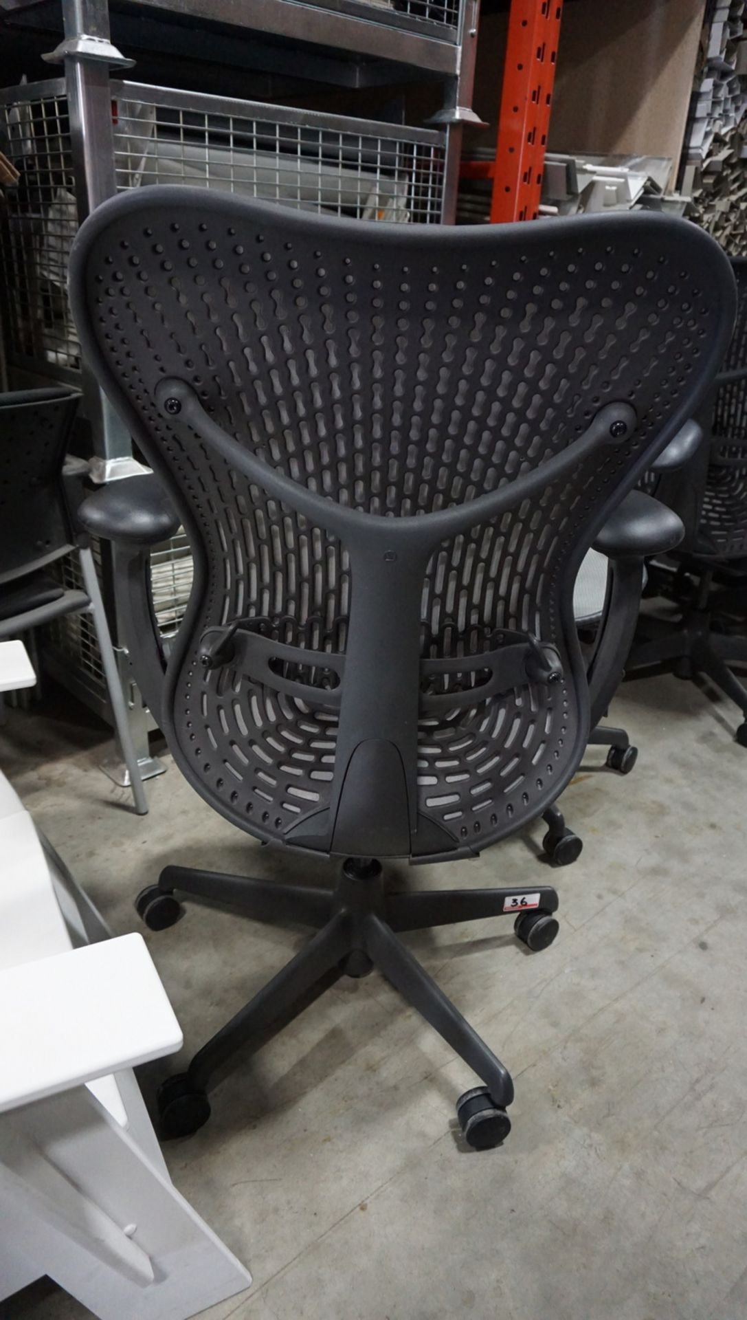 HERMAN MILLER MIRRA 1 OFFICE CHAIR W/ LUMBAR SUPPORT, BACK LOCK, ARM / SEAT ADJUSTMENTS - Image 2 of 2