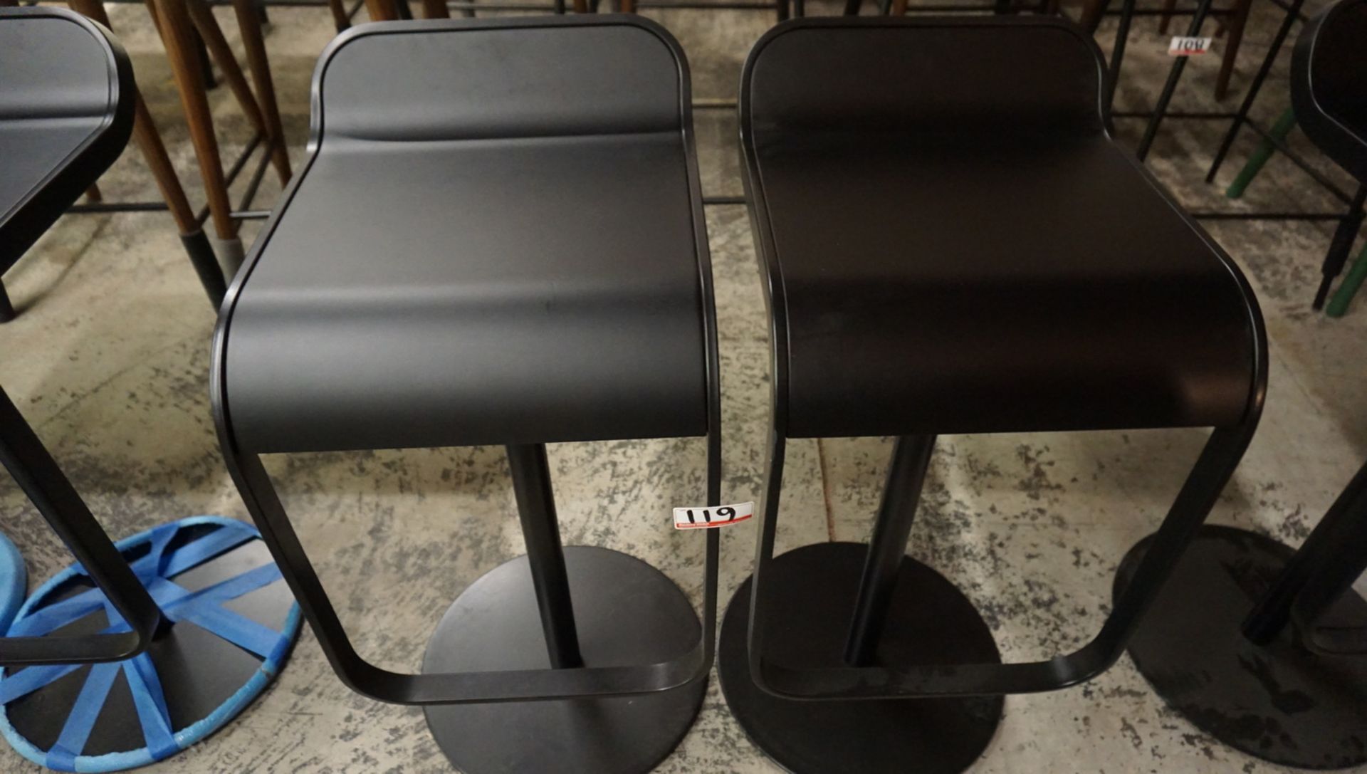 UNITS - LAPALMA LEM PISTON BLACK STOOLS (MADE IN ITALY) (MSRP $1,245) - Image 2 of 2