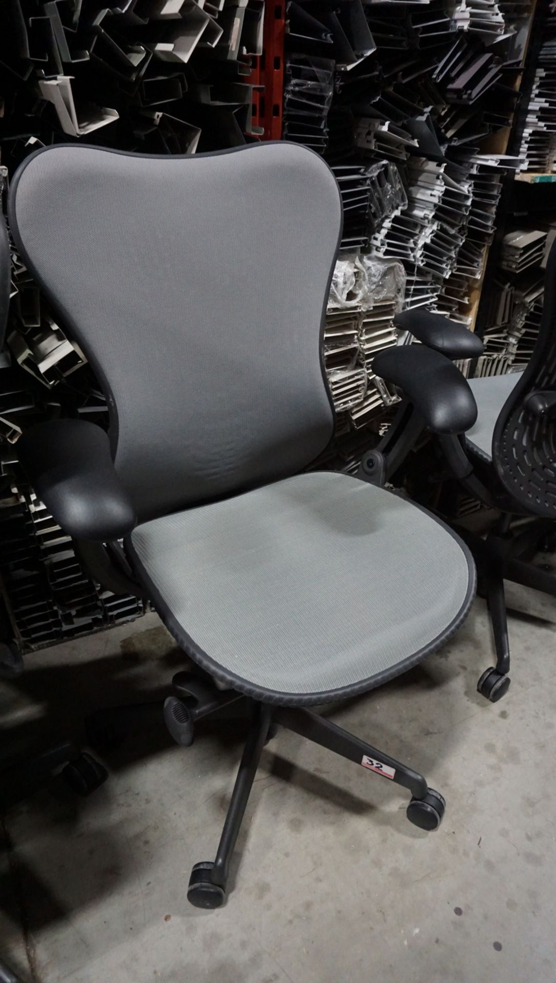 HERMAN MILLER MIRRA 1 OFFICE CHAIR W/ LUMBAR SUPPORT, BACK LOCK, ARM / SEAT ADJUSTMENTS